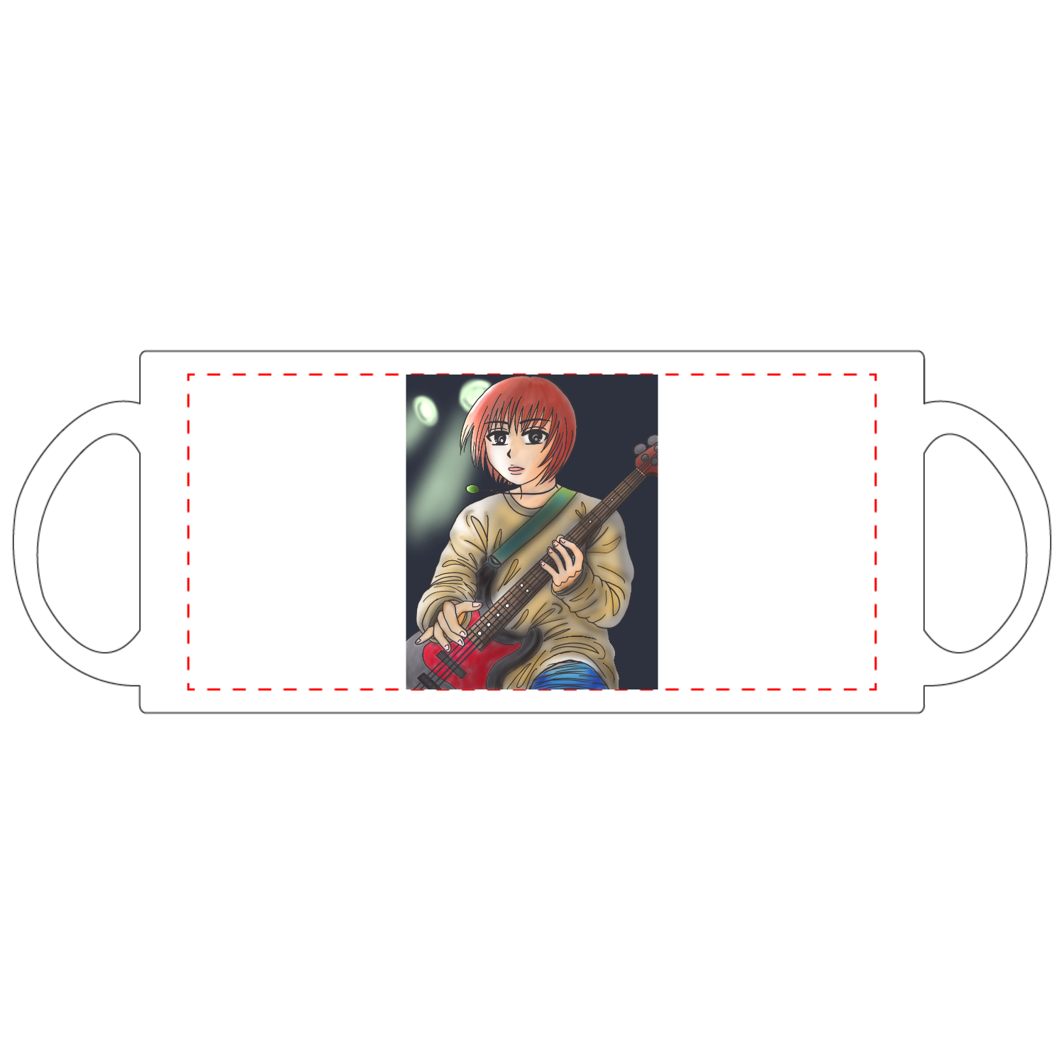 地雷ちゃんの彼くんベースソロ 定番マグカップ