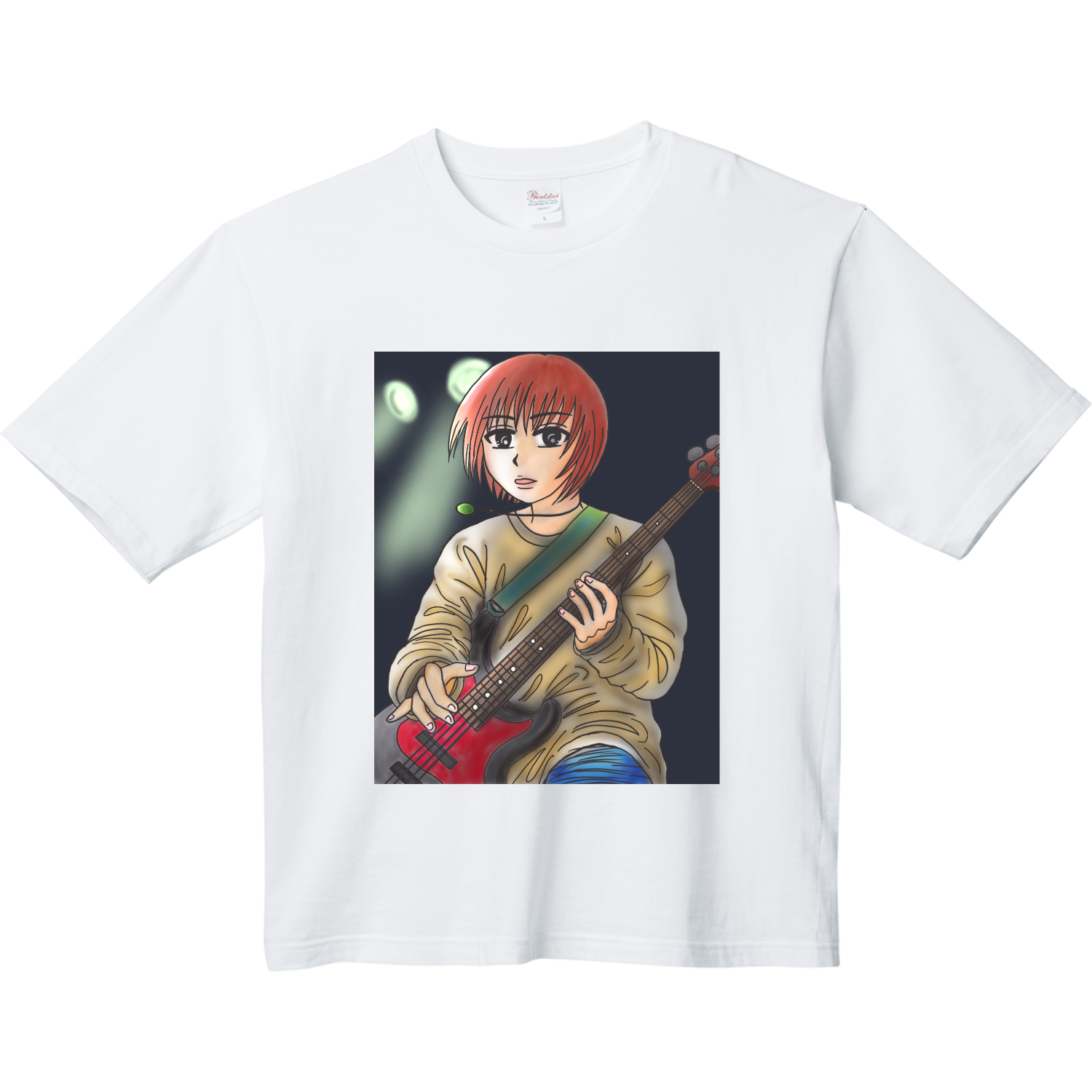 地雷ちゃんの彼くんベースソロ ヘビーウェイト ビッグシルエットTシャツ