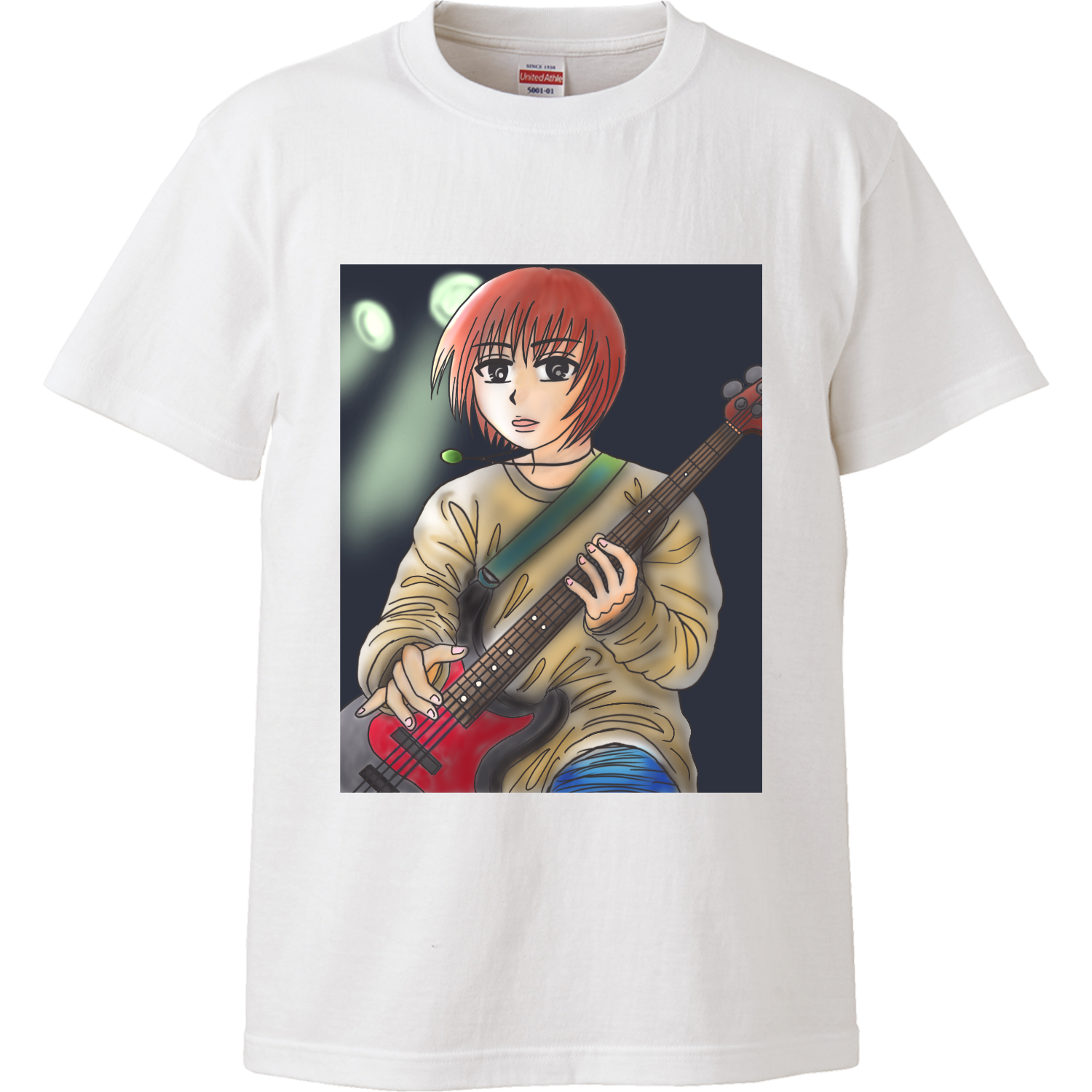 地雷ちゃんの彼くんベースソロ ハイクオリティーTシャツ
