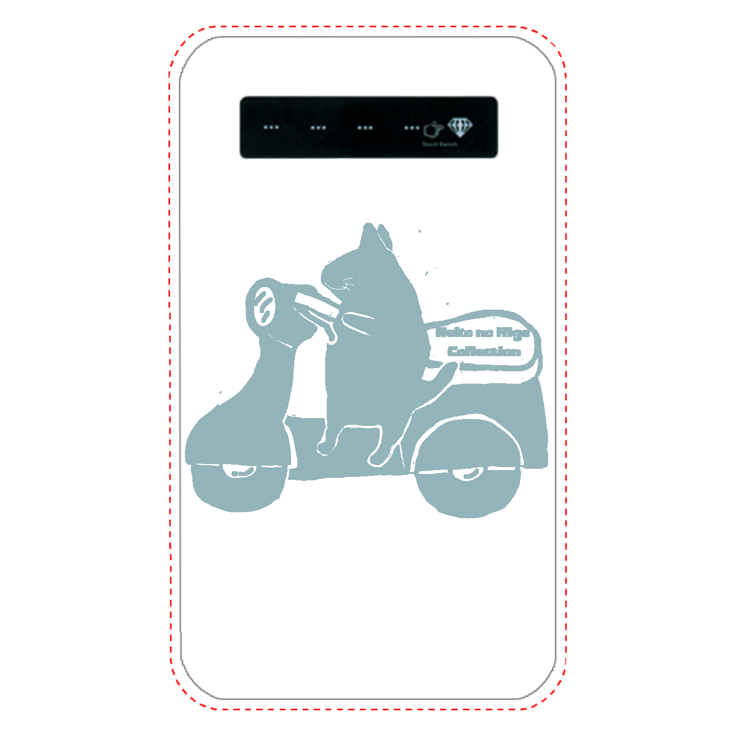 使ってないけど使用中バイク編Ｃ：文字なし：ねこのひげあつめ。 インジケータ有バッテリー4000mAh