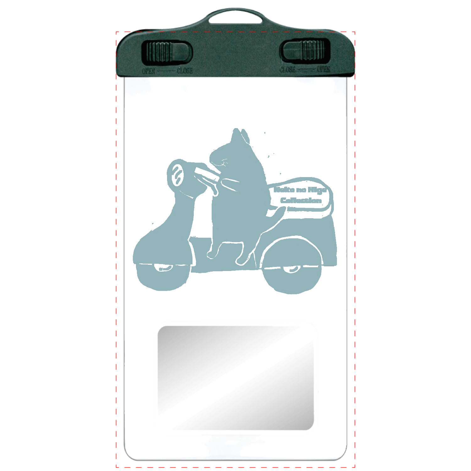 使ってないけど使用中バイク編Ｃ：文字なし：ねこのひげあつめ。 SPC06(防水スマホケース)