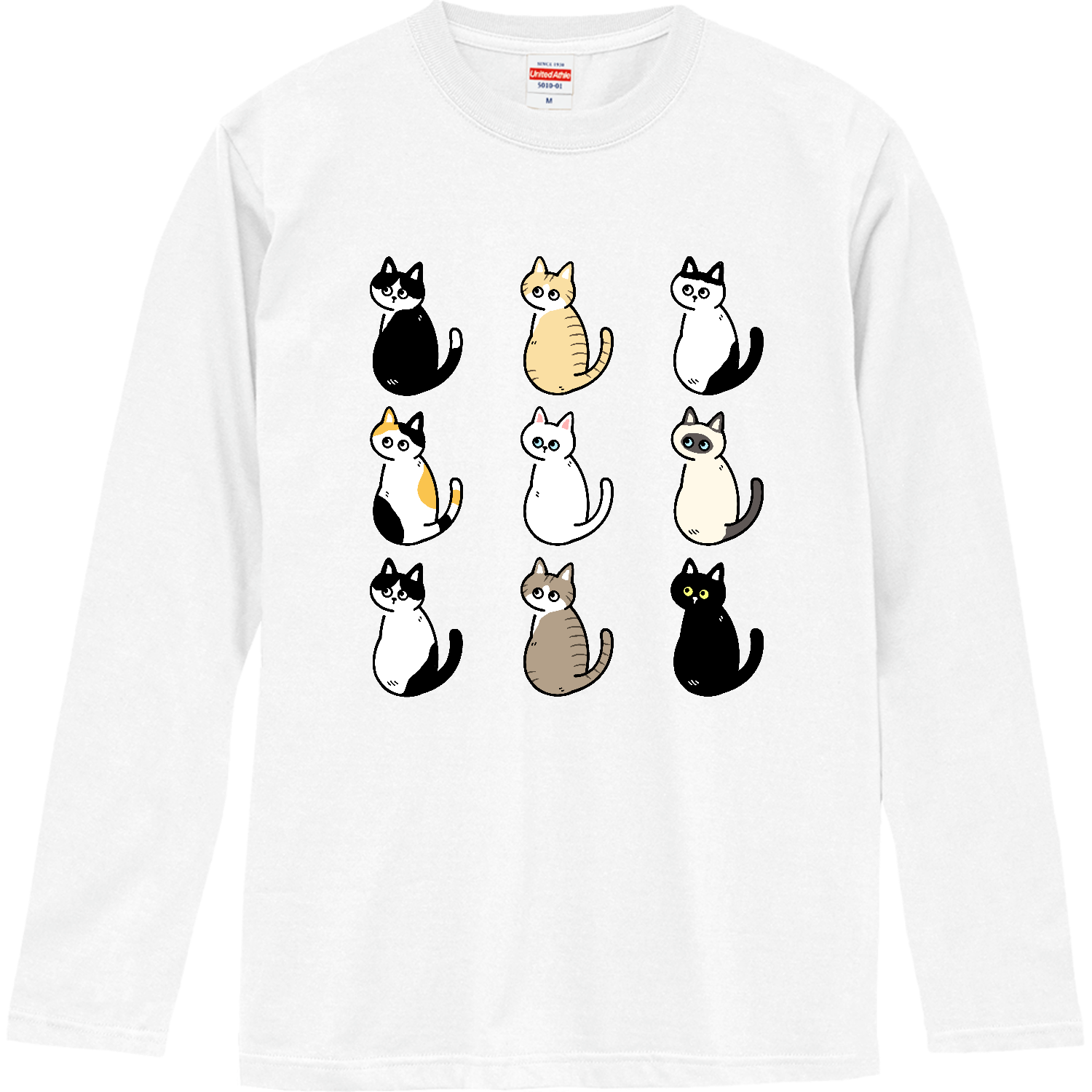 お気に入りの猫柄 pat02ロングスリーブTシャツの商品購入ページ