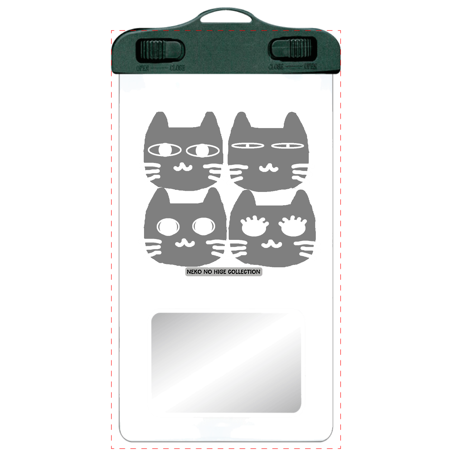 ぐれぐれきょうだいＢ：ねこのひげあつめ。 SPC06(防水スマホケース)