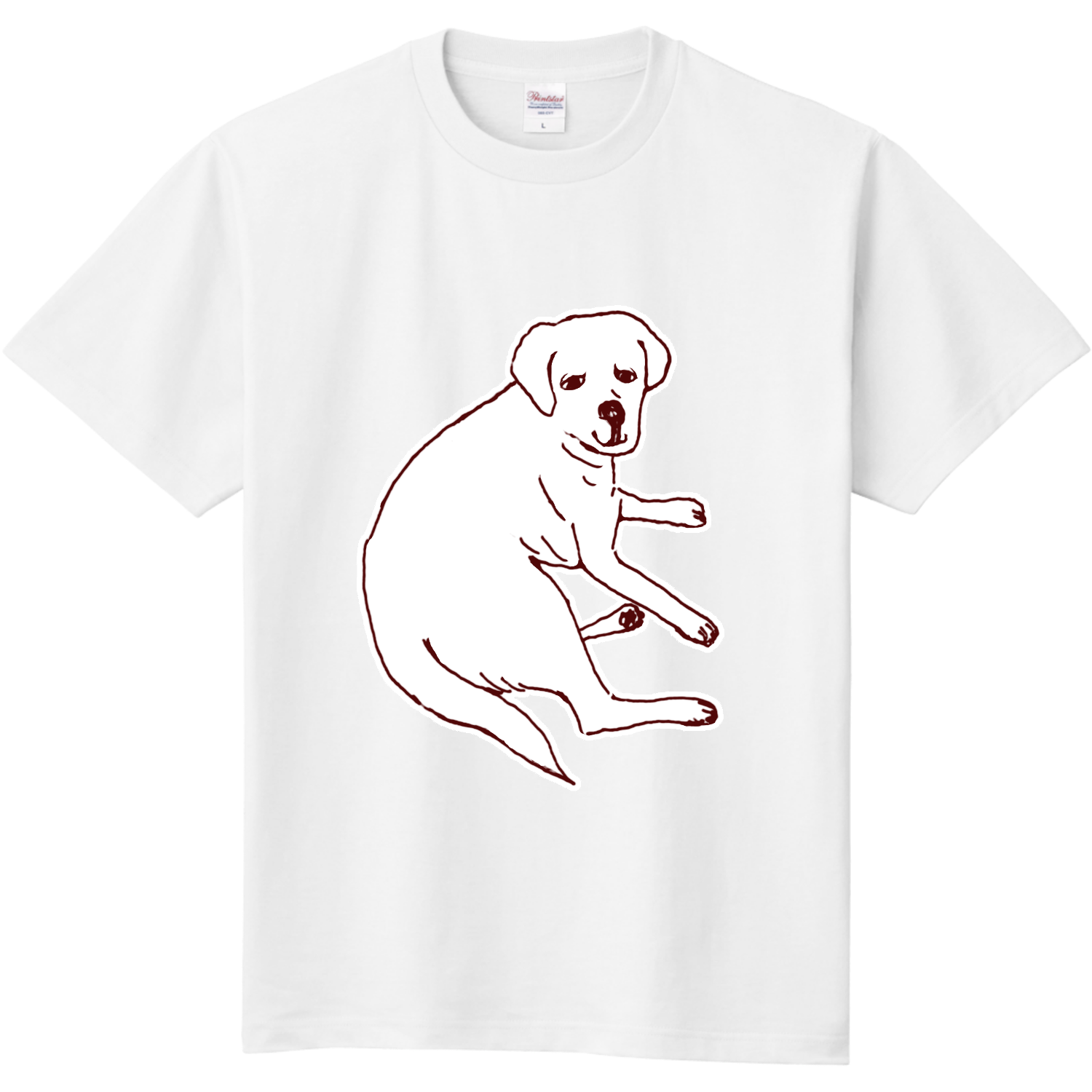 ラブラドールレトリバーデザイン Tシャツ｜おもしろTシャツデザイン