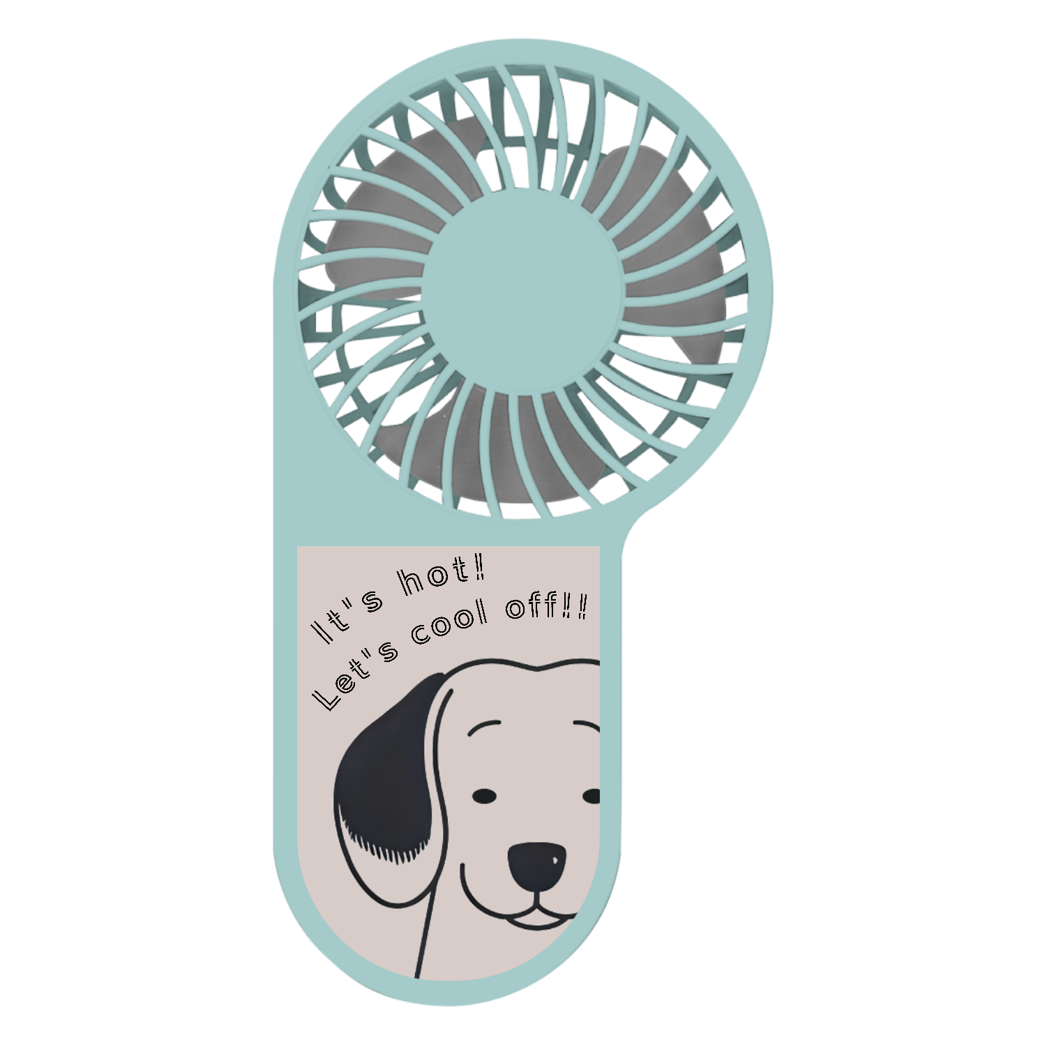 Let's cool off!! つぶらなダッちゃんミニ扇風機コンパクト