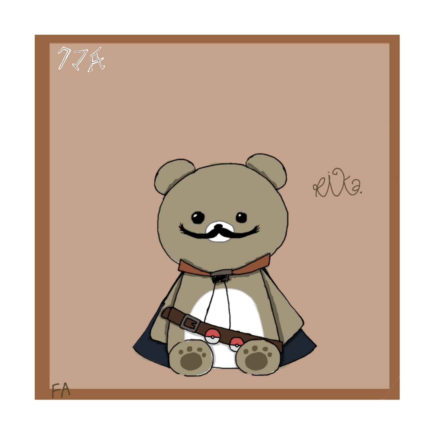 リカ@くまの妖精応援中！ミニハンカチ ラビットタッチ 20cmミニハンカチ