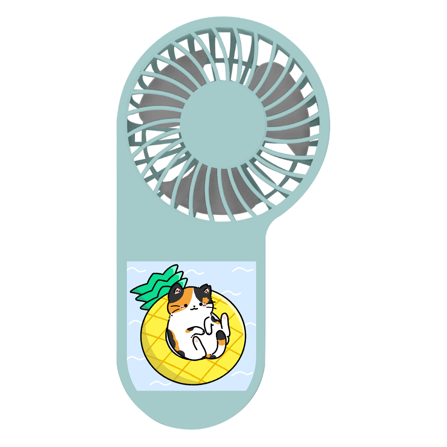 さくらにゃんの夏休み コンパクトハンディUSBファン