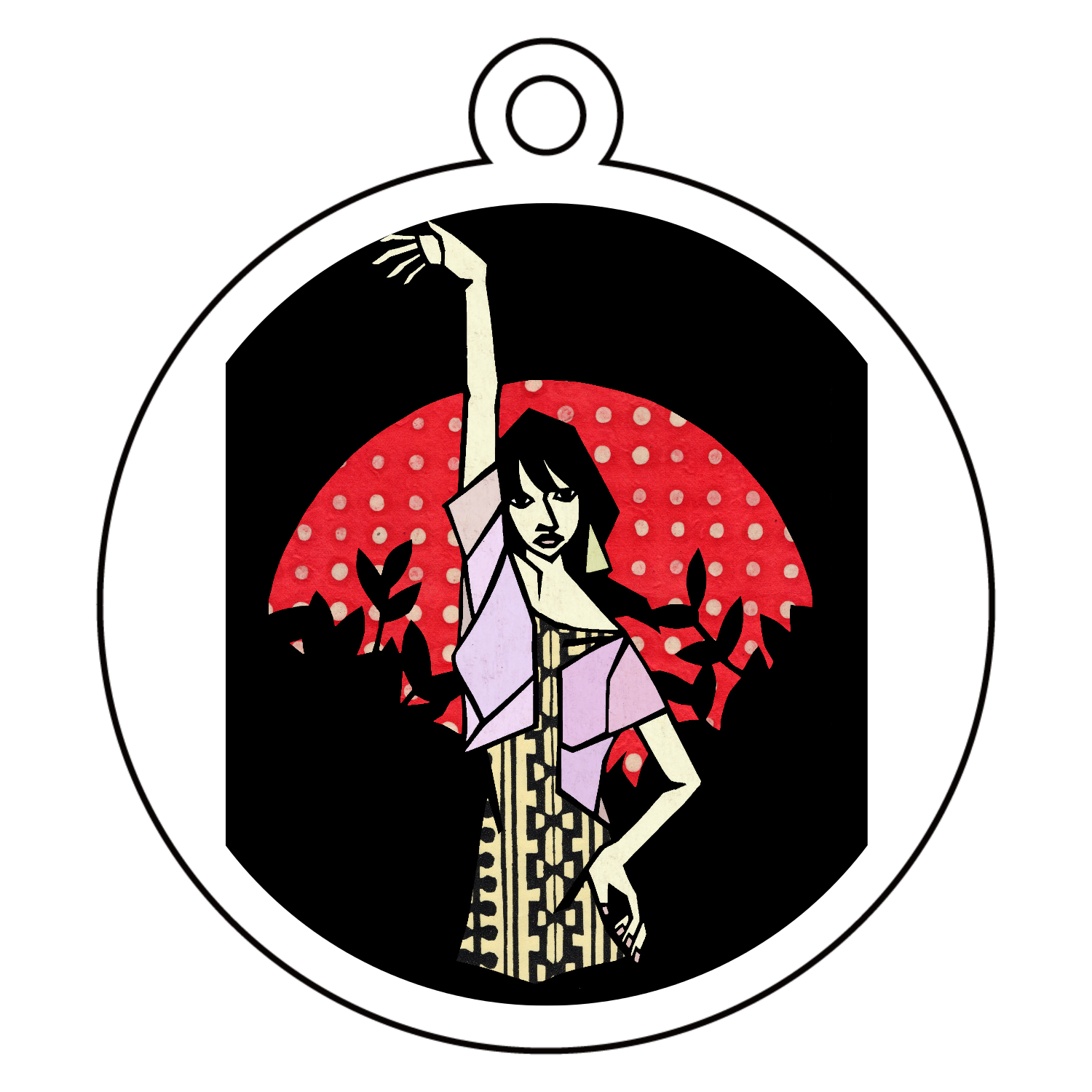 ライジングサン アクリルキーホルダー　丸型 (6cm)