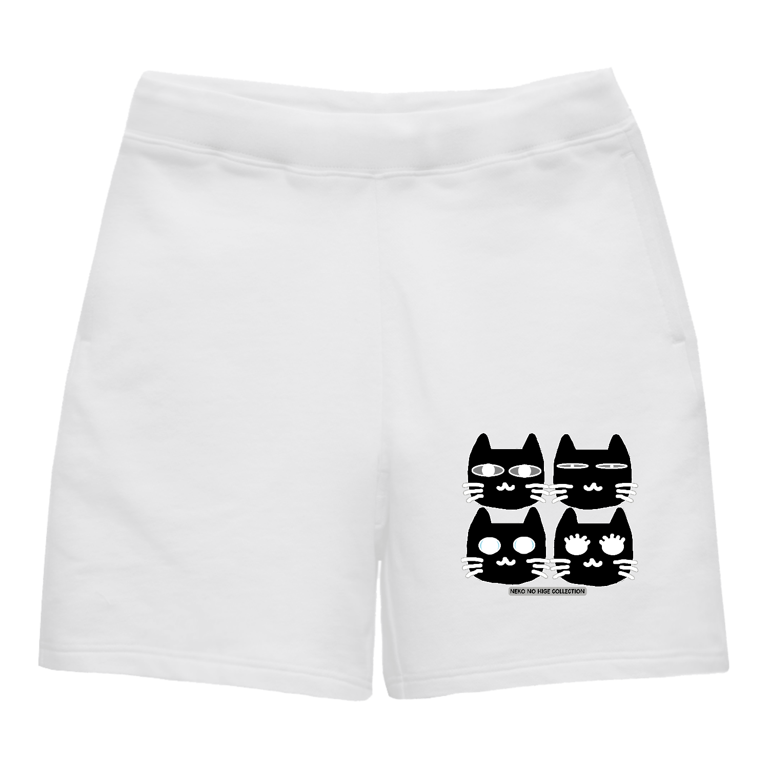 くろくろきょうだいＢ：ねこのひげあつめ。 ライトスウェットハーフパンツ