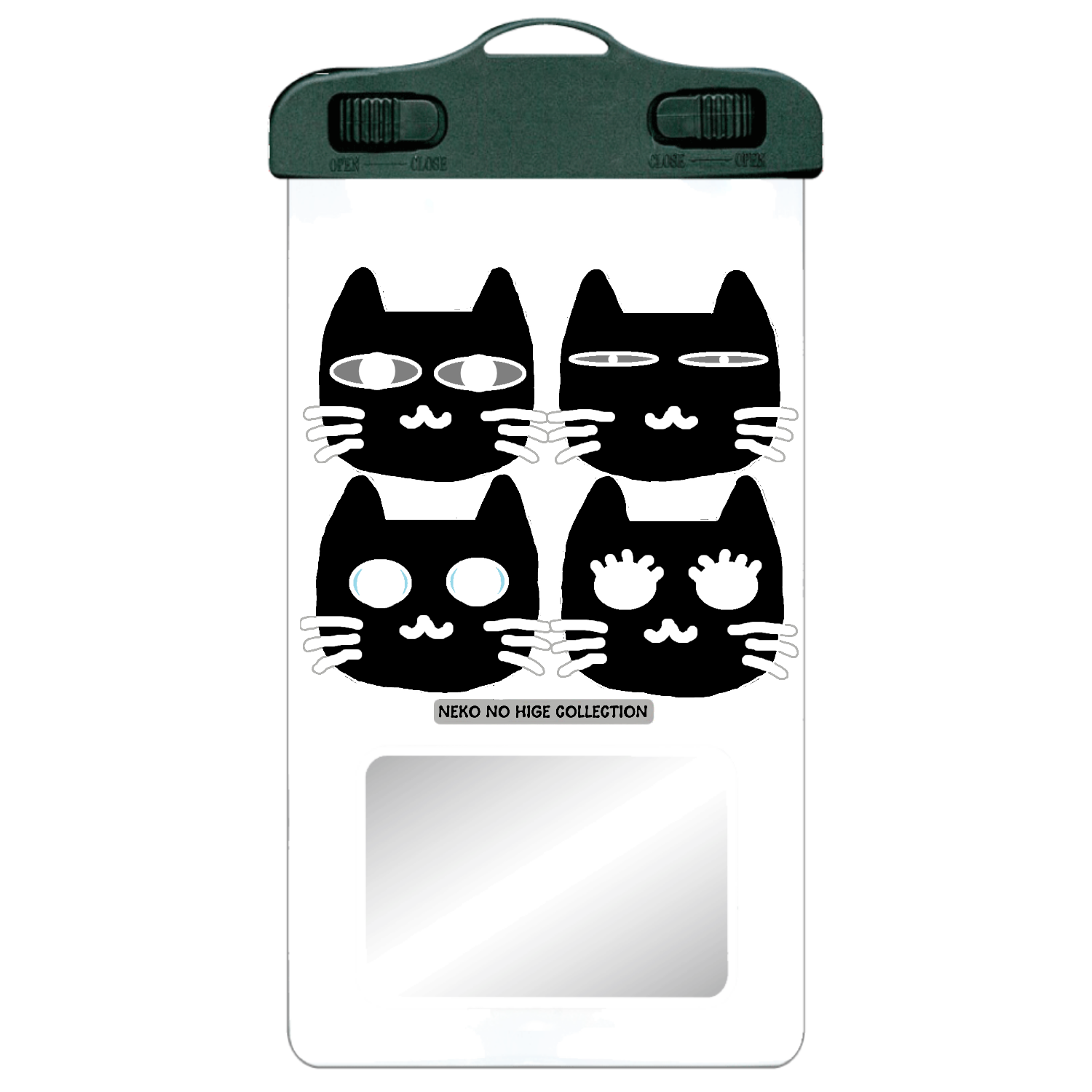 くろくろきょうだいＢ：ねこのひげあつめ。 SPC06(防水スマホケース)