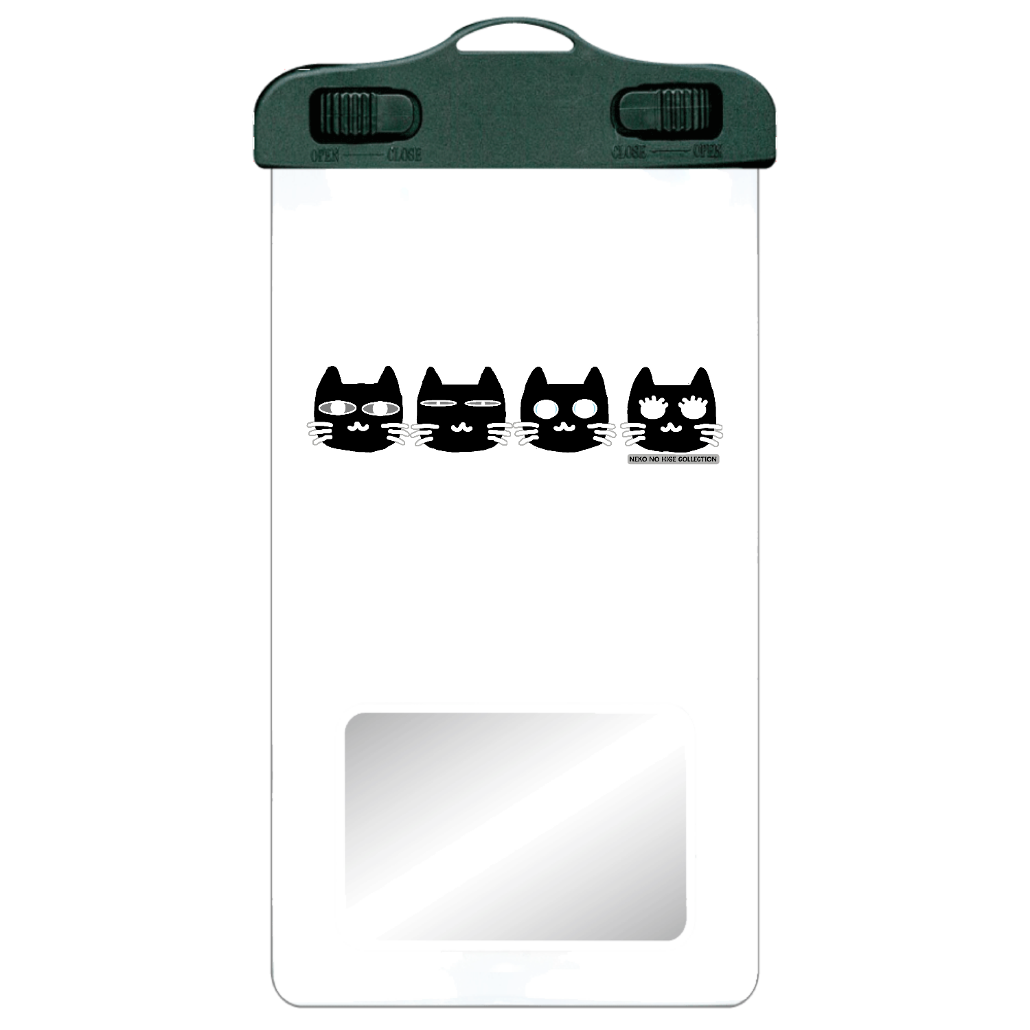 くろくろきょうだいＡ：ねこのひげあつめ。 SPC06(防水スマホケース)