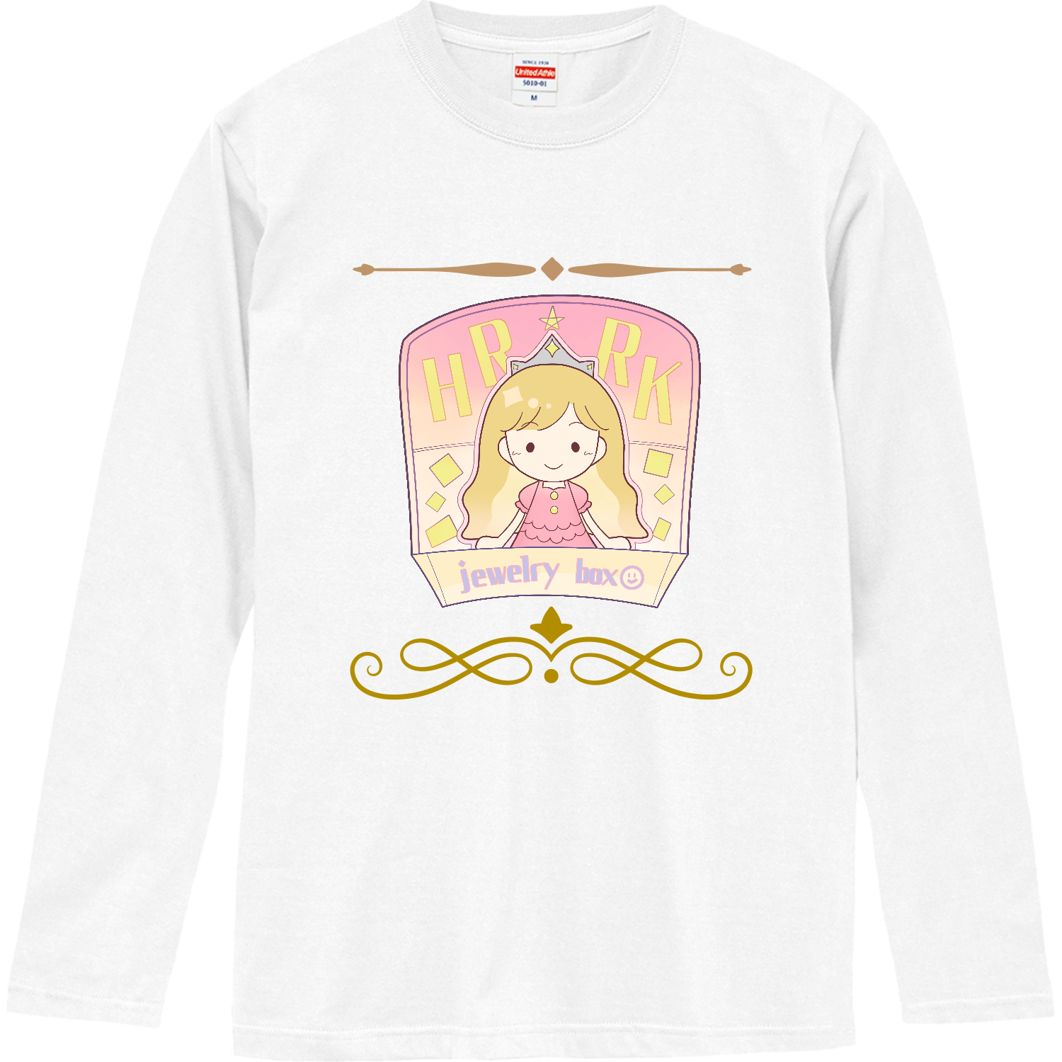 宝石箱の中でお姫様を見つけたっ ロングスリーブTシャツ