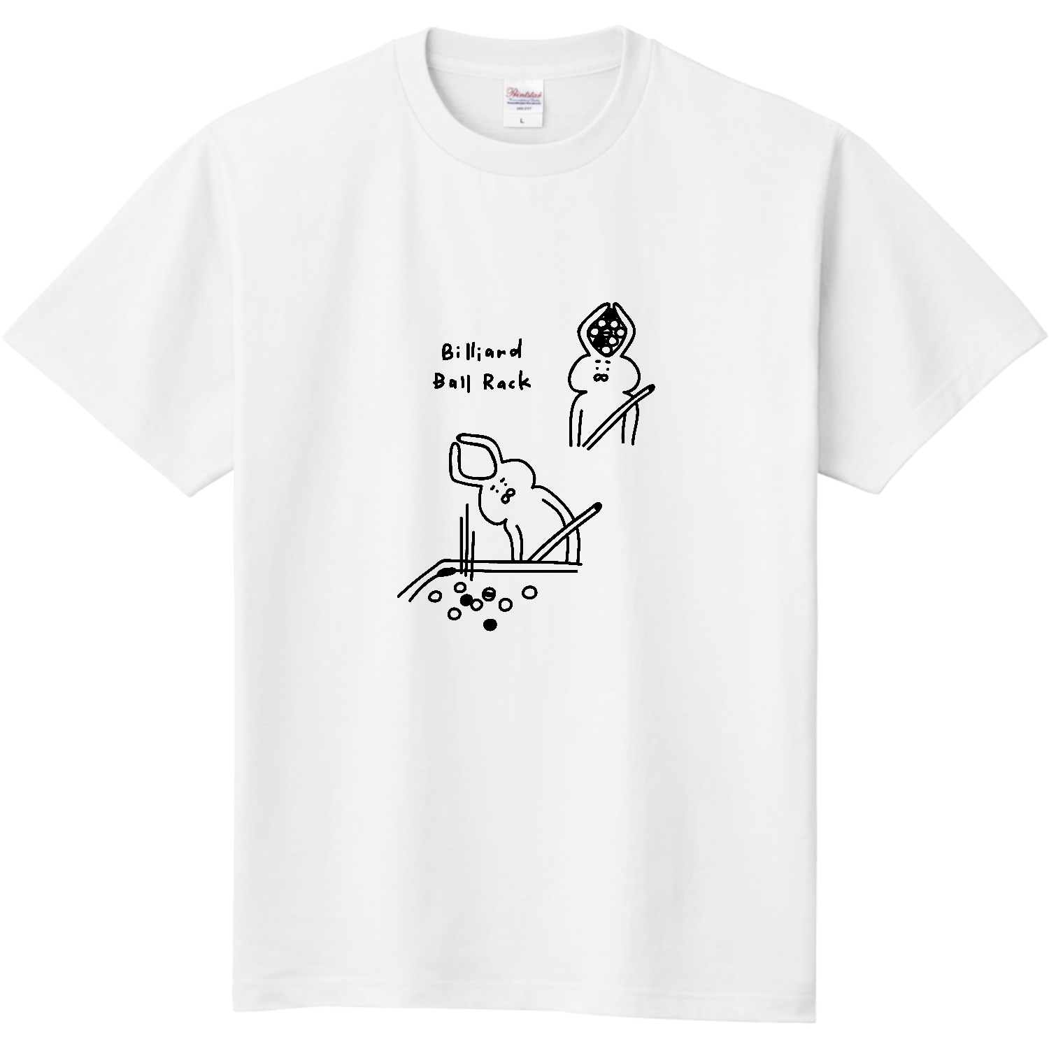 ビリヤード　ウサギの耳ラック 定番Ｔシャツ