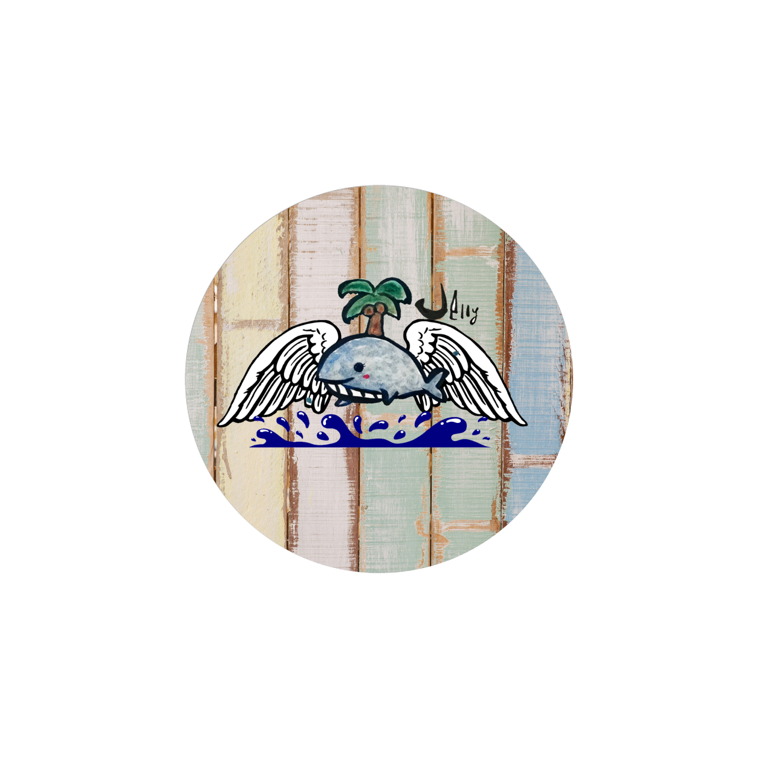 じぇりみ ホワイトフレークシール（円型16枚）160×160mm