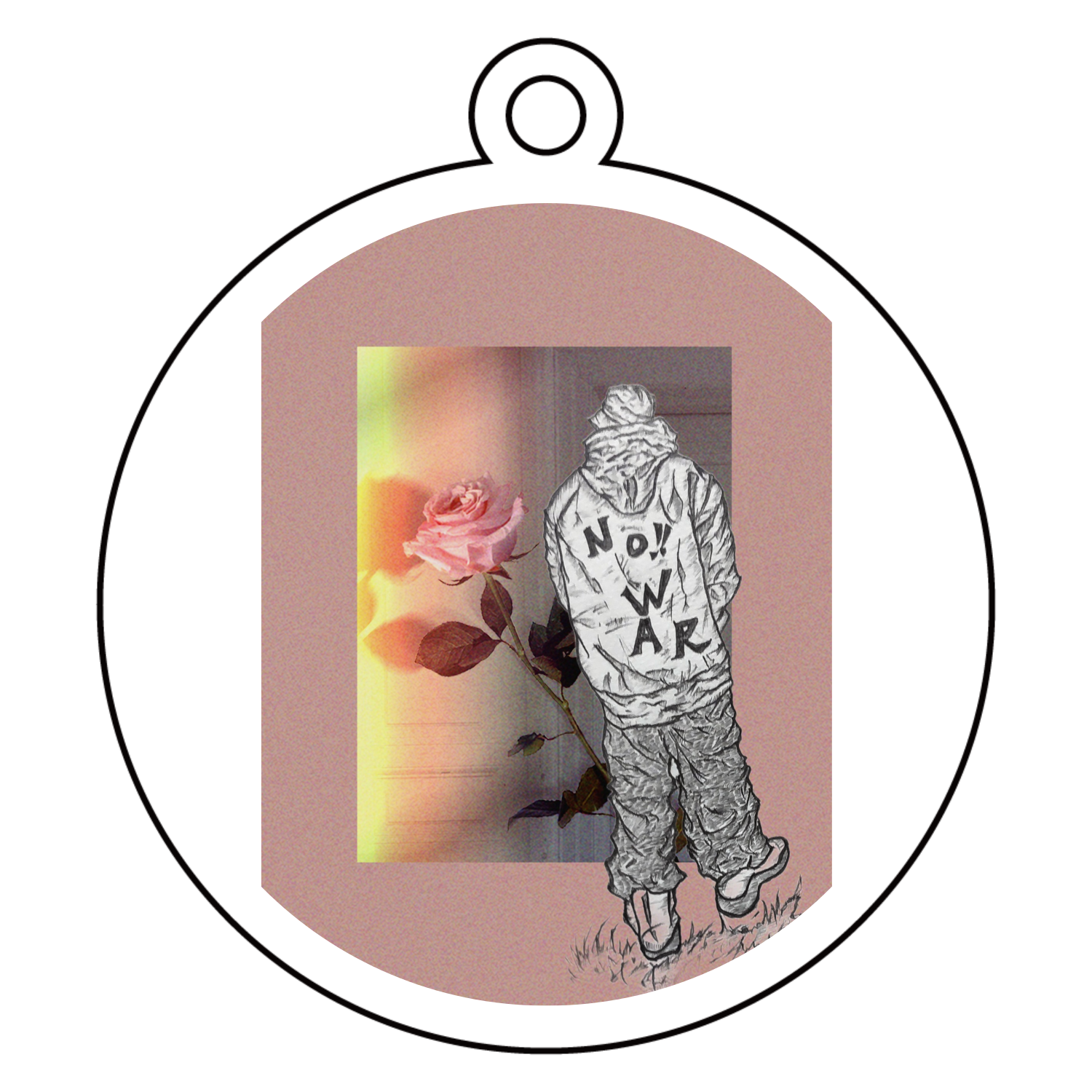 世界平和 アクリルキーホルダー　丸型 (6cm)