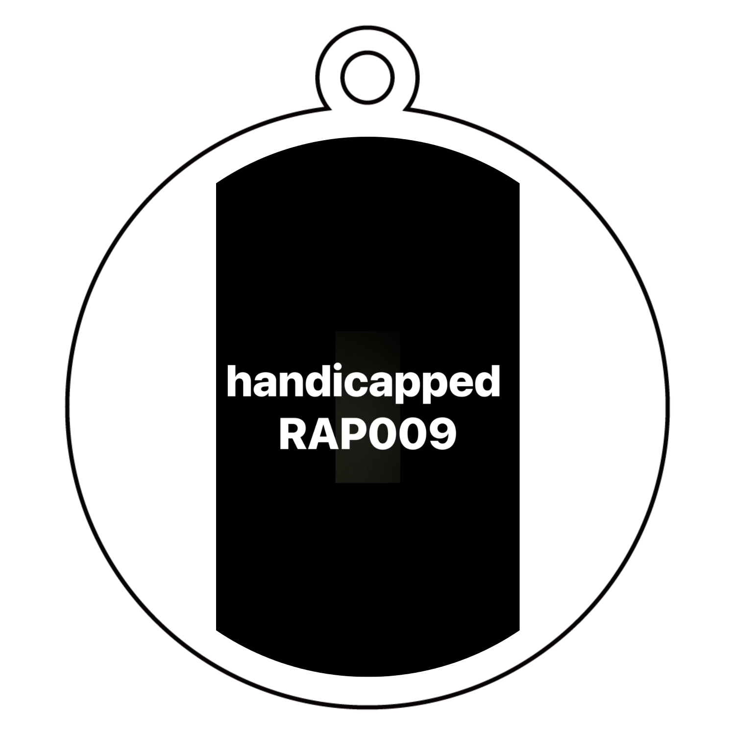 handicapped RAP009 アクリルキーホルダー　丸型 (6cm)
