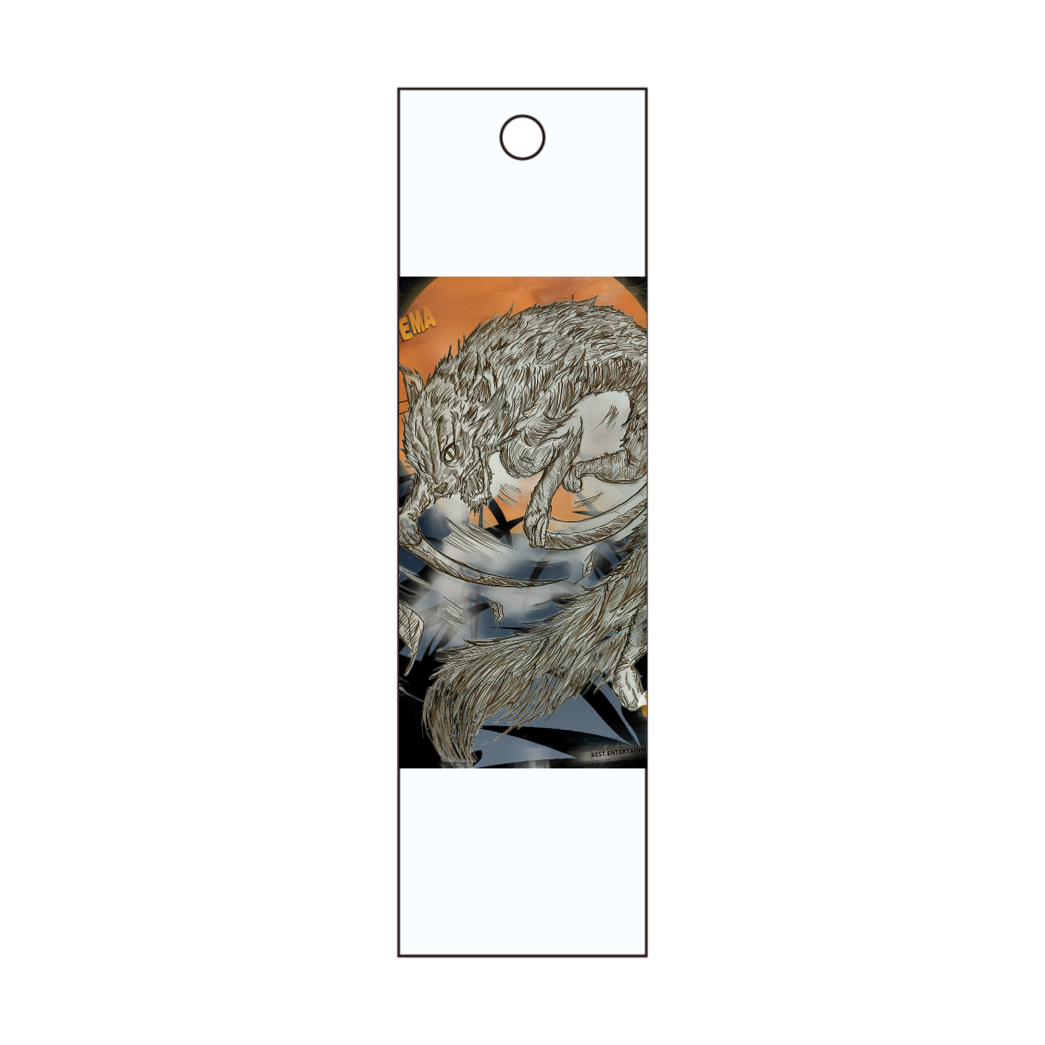 かまいたち✨ 短冊型アクリルキーホルダー (W20mm H70mm)