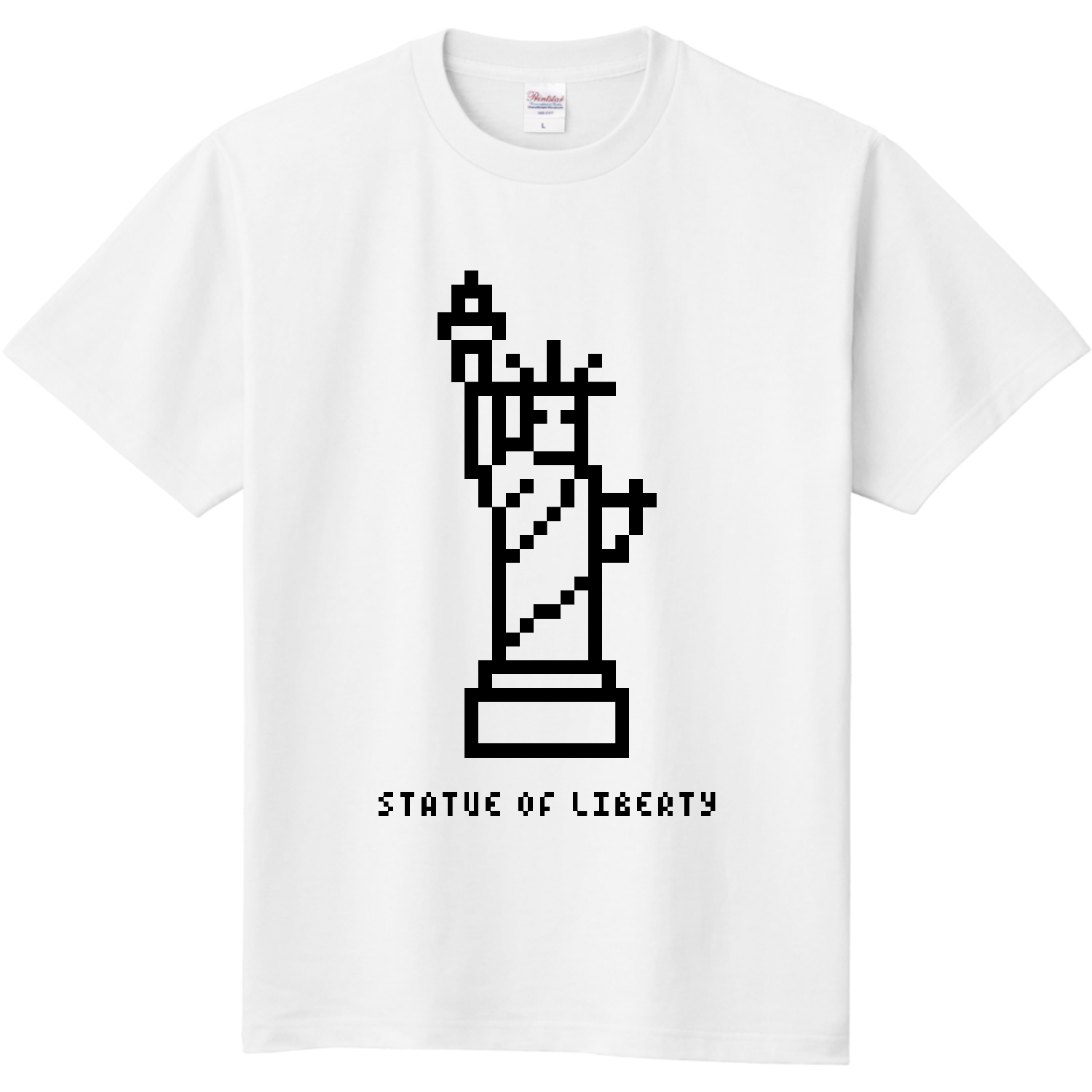 自由の女神【シンプルドット絵】 Tシャツ｜オノマトピア - オリラボ