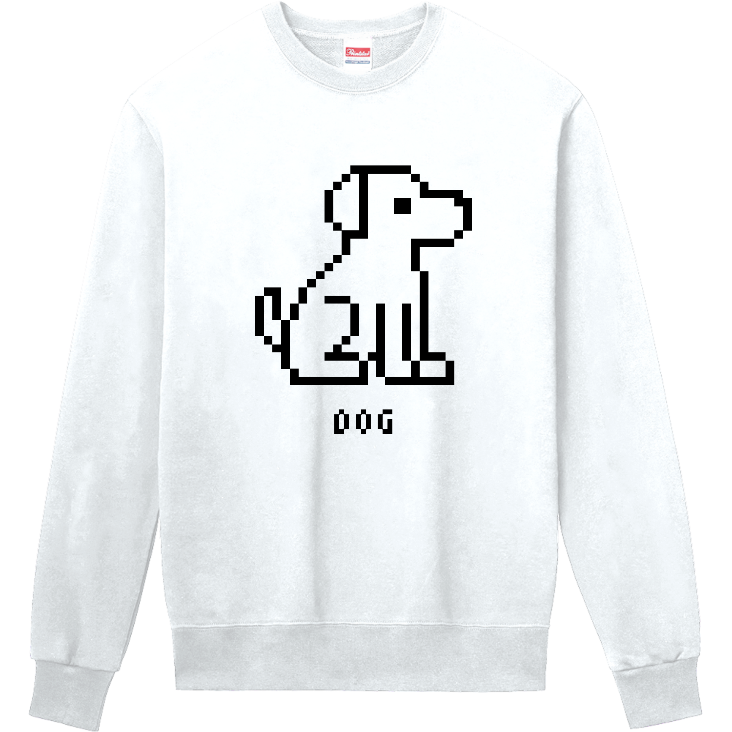 ドッグ【シンプルドット絵】 定番スウェット