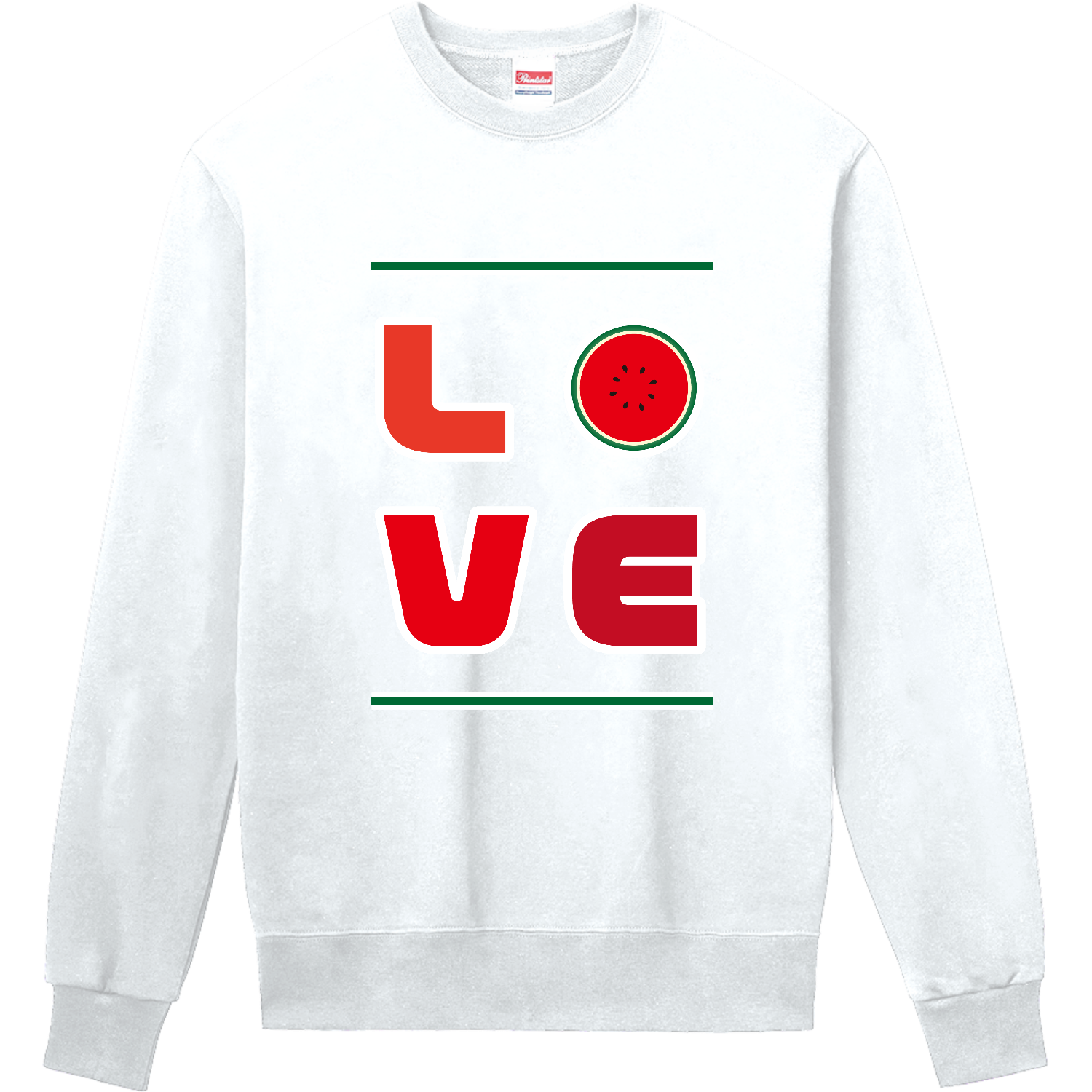 すいかLOVE　定番スウェット 定番スウェット
