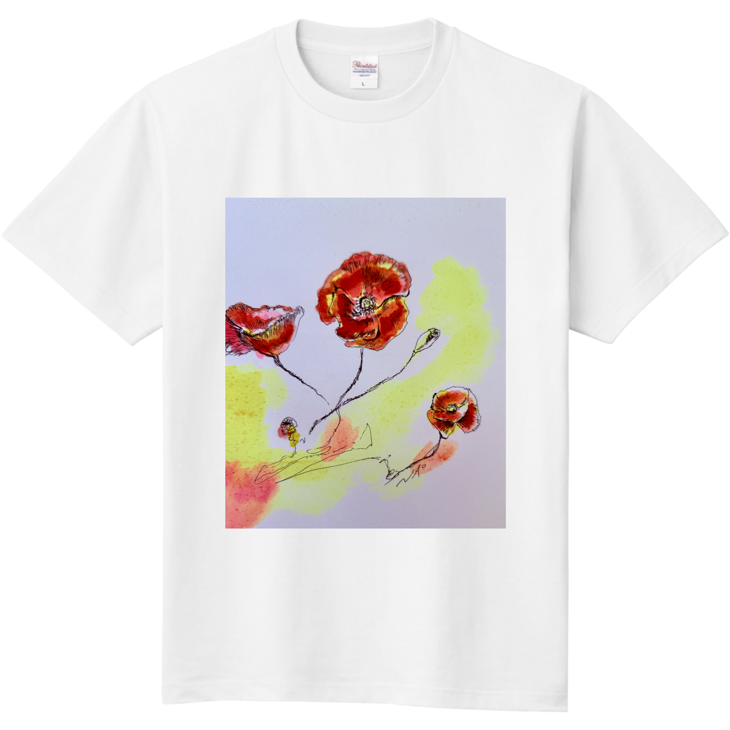 あかいおはな定番Tシャツの商品購入ページ｜クリエイターの