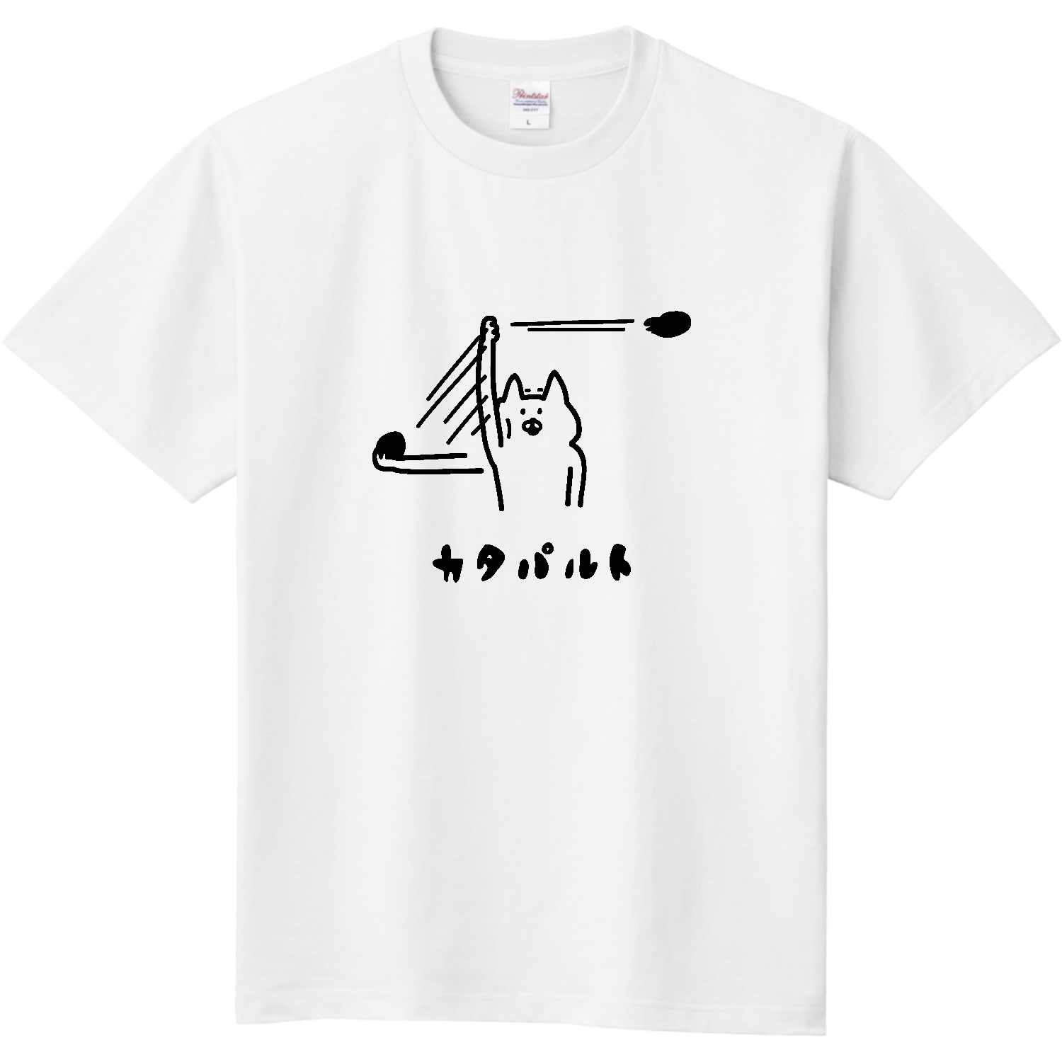 ねこカタパルト 定番Ｔシャツ