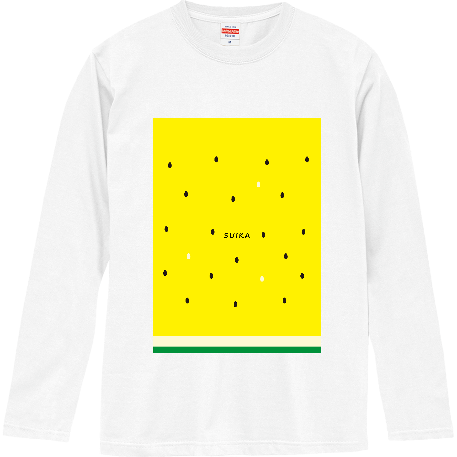 すいか（黄）ロングスリーブTシャツ ロングスリーブTシャツ