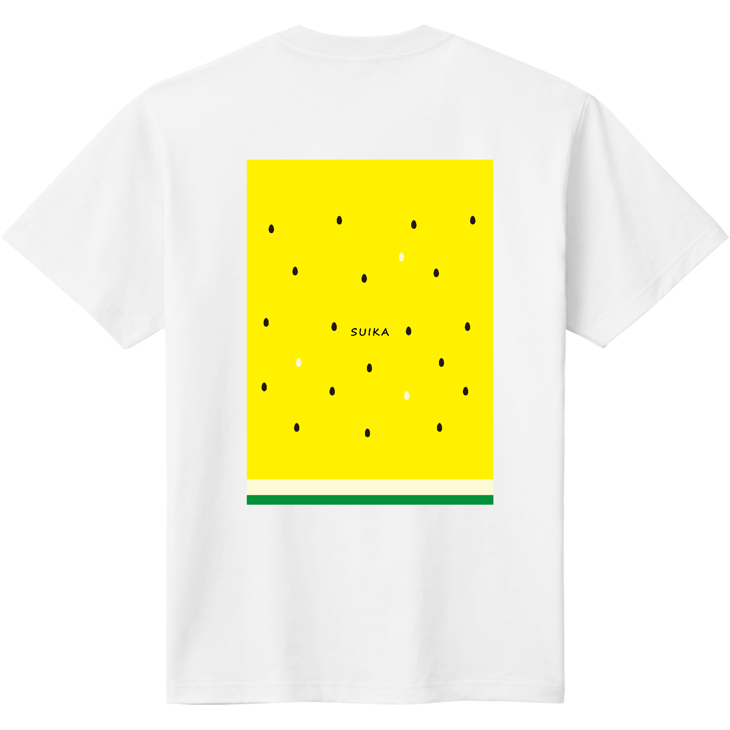すいか（黄）背面プリント定番Ｔシャツ 定番Ｔシャツ