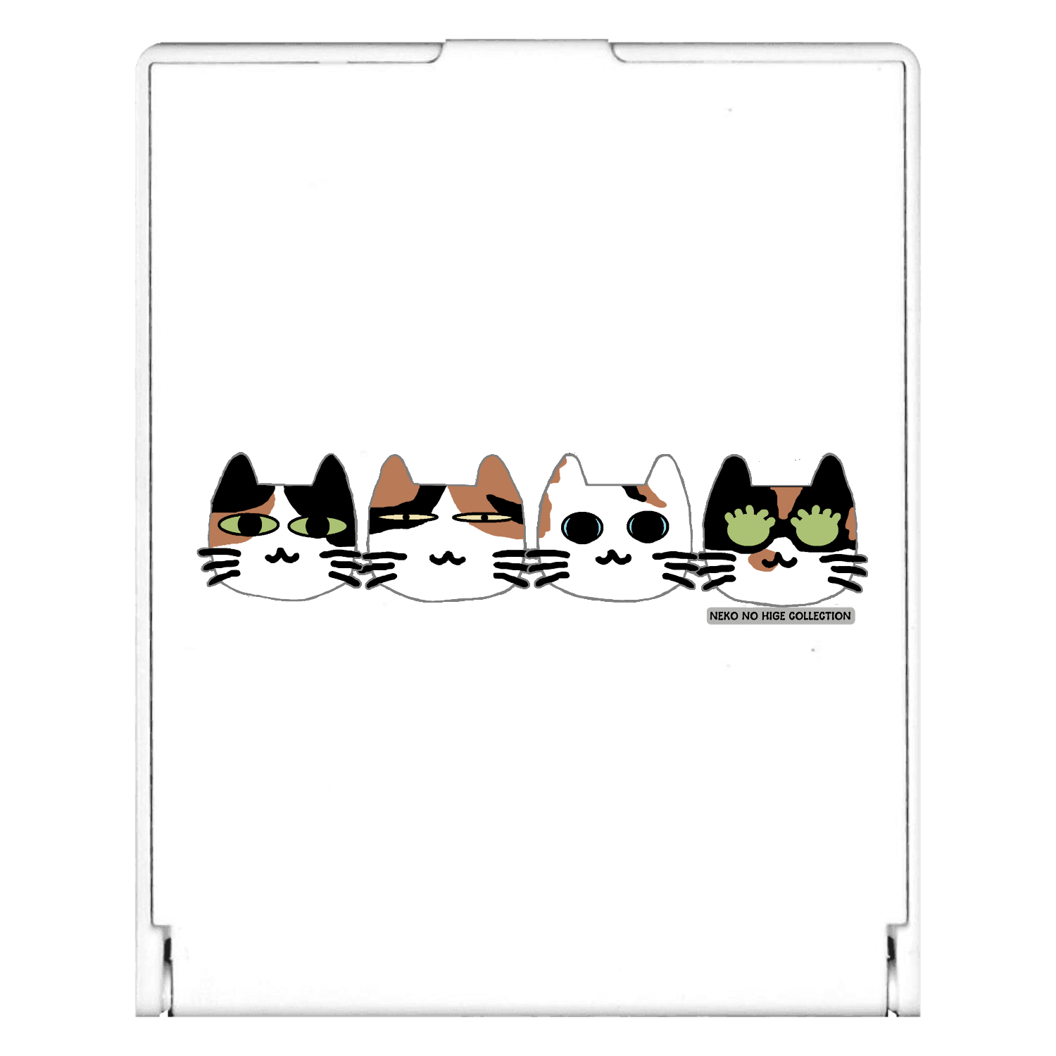 みけみけきょうだいＡ：ねこのひげあつめ。 スクエアミラー