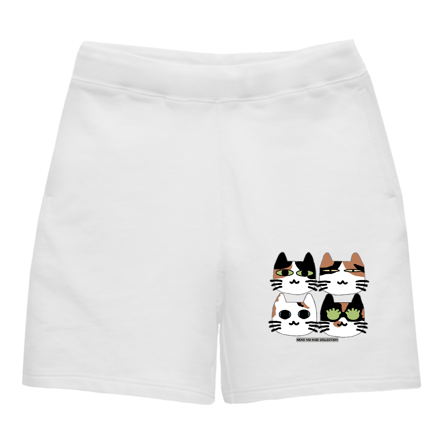 みけみけきょうだいＢ：ねこのひげあつめ。 ライトスウェットハーフパンツ