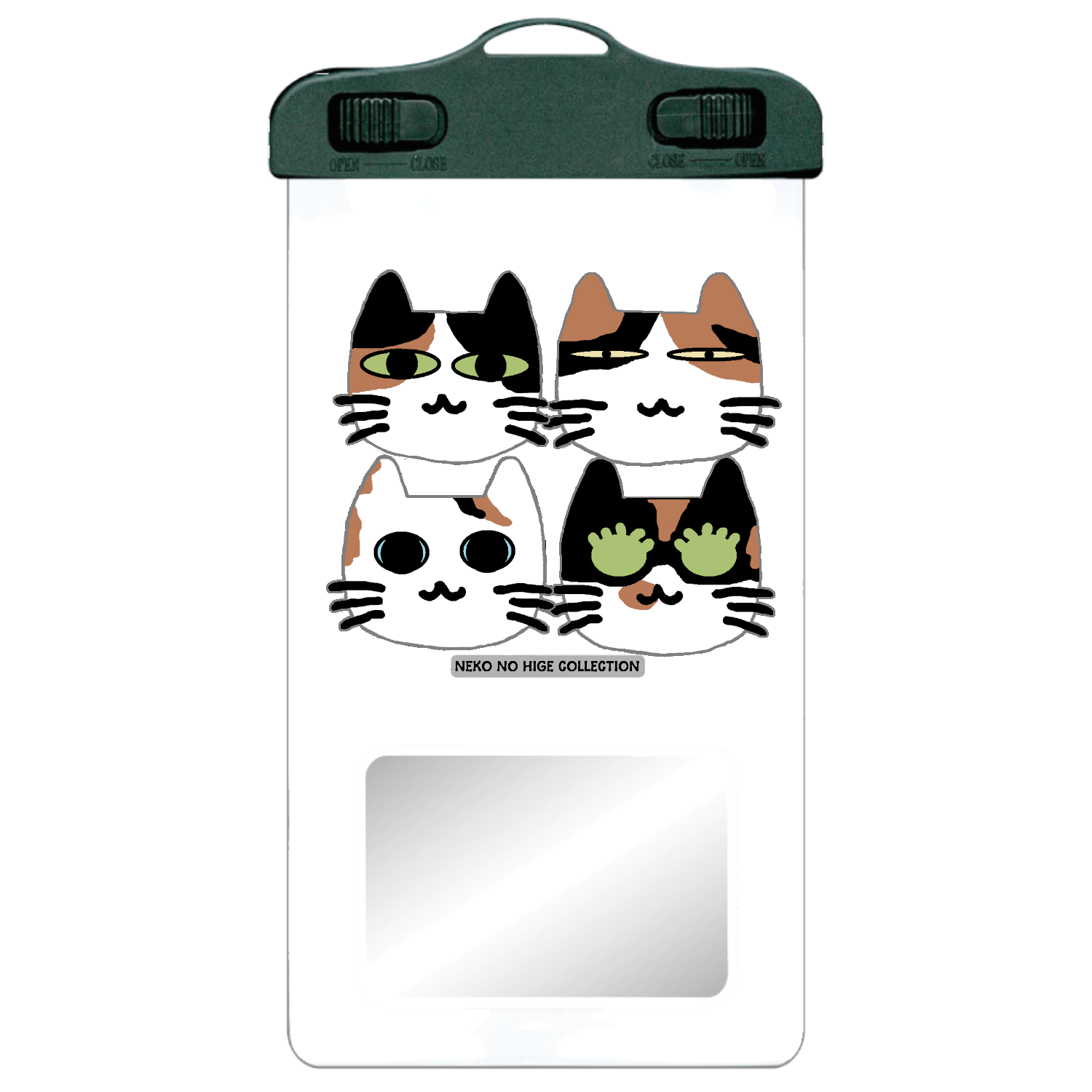 みけみけきょうだいＢ：ねこのひげあつめ。 SPC06(防水スマホケース)
