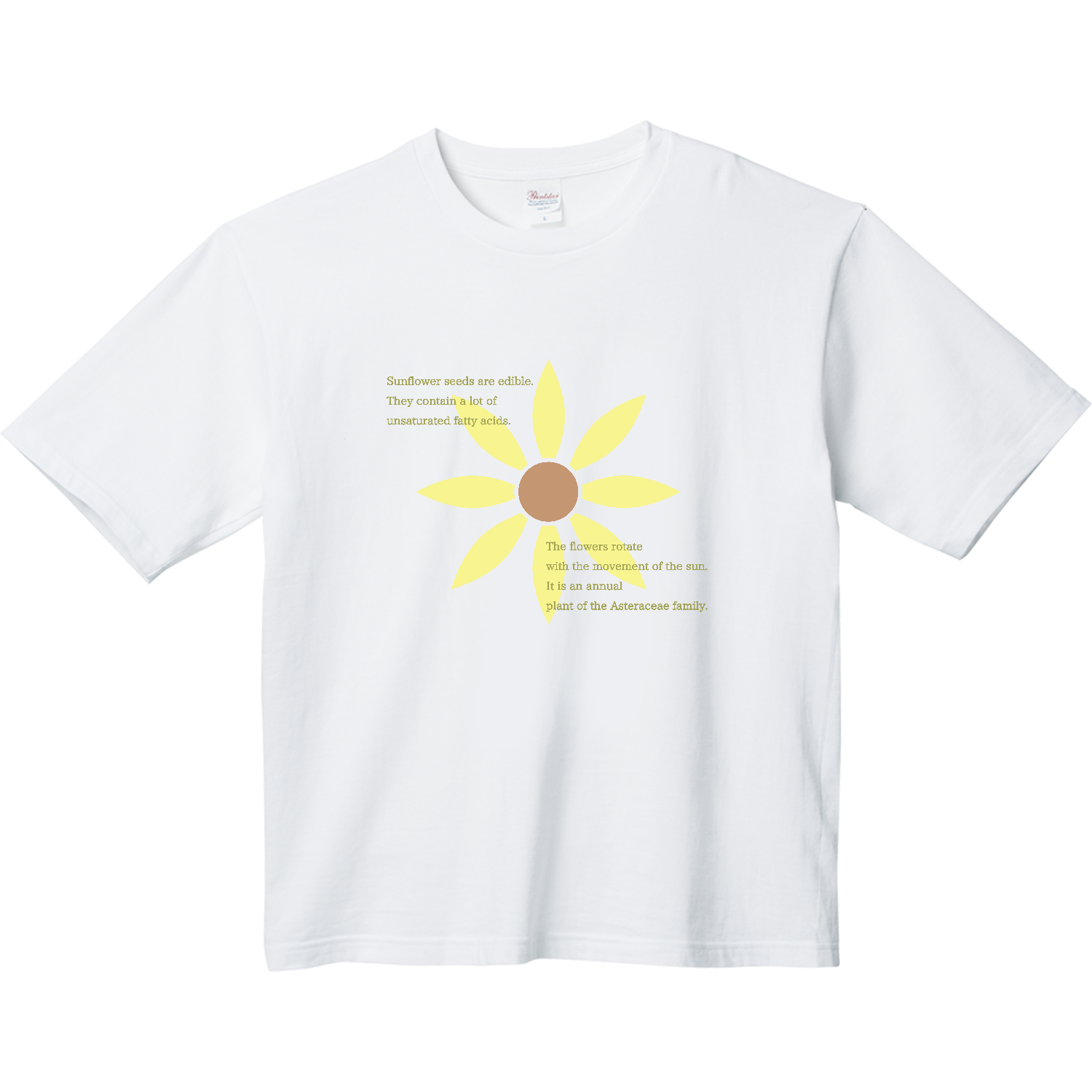 【サンフラワー 向日葵】Tシャツヘビーウェイト ビッグシルエットTシャツ1