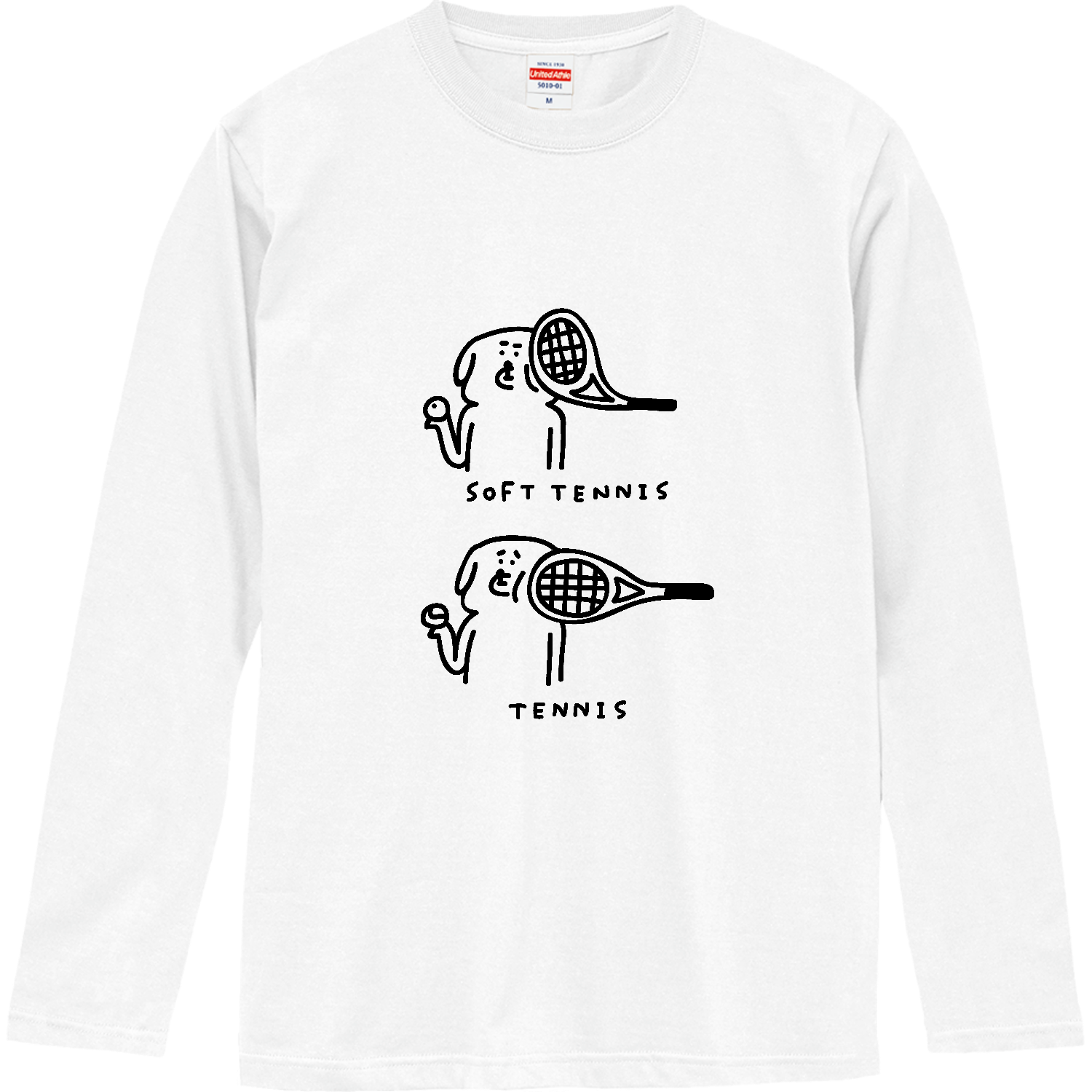 テニス　ソフトと硬式 ロングスリーブTシャツ