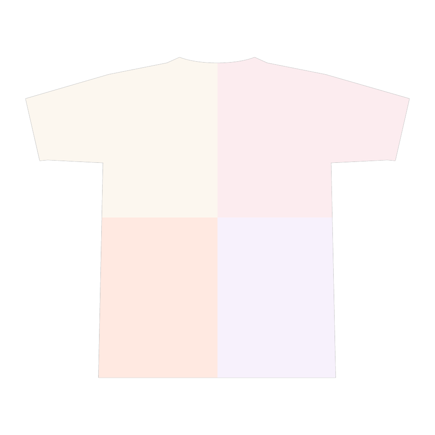 雑草の花全面インクジェットTシャツ(S)2
