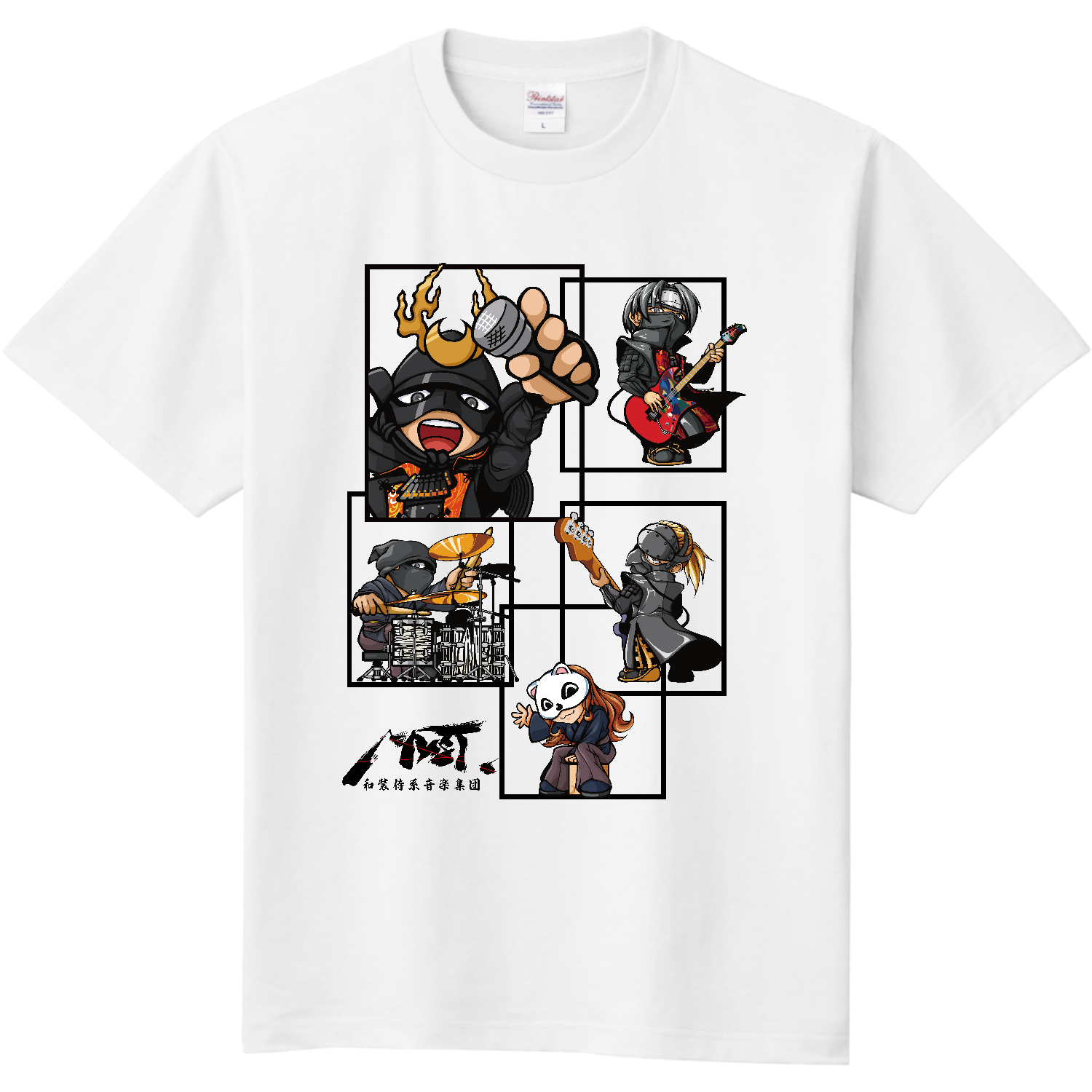 和装侍系音楽集団MYST.キャラクターTシャツ黒ロゴver 定番Ｔシャツ