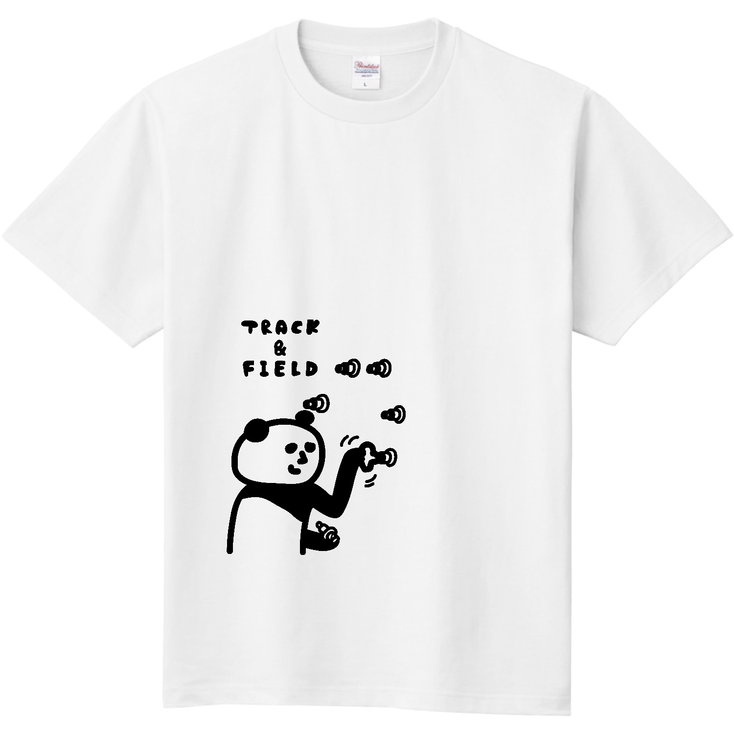 陸上競技　スパイクのピンを付ける 定番Ｔシャツ