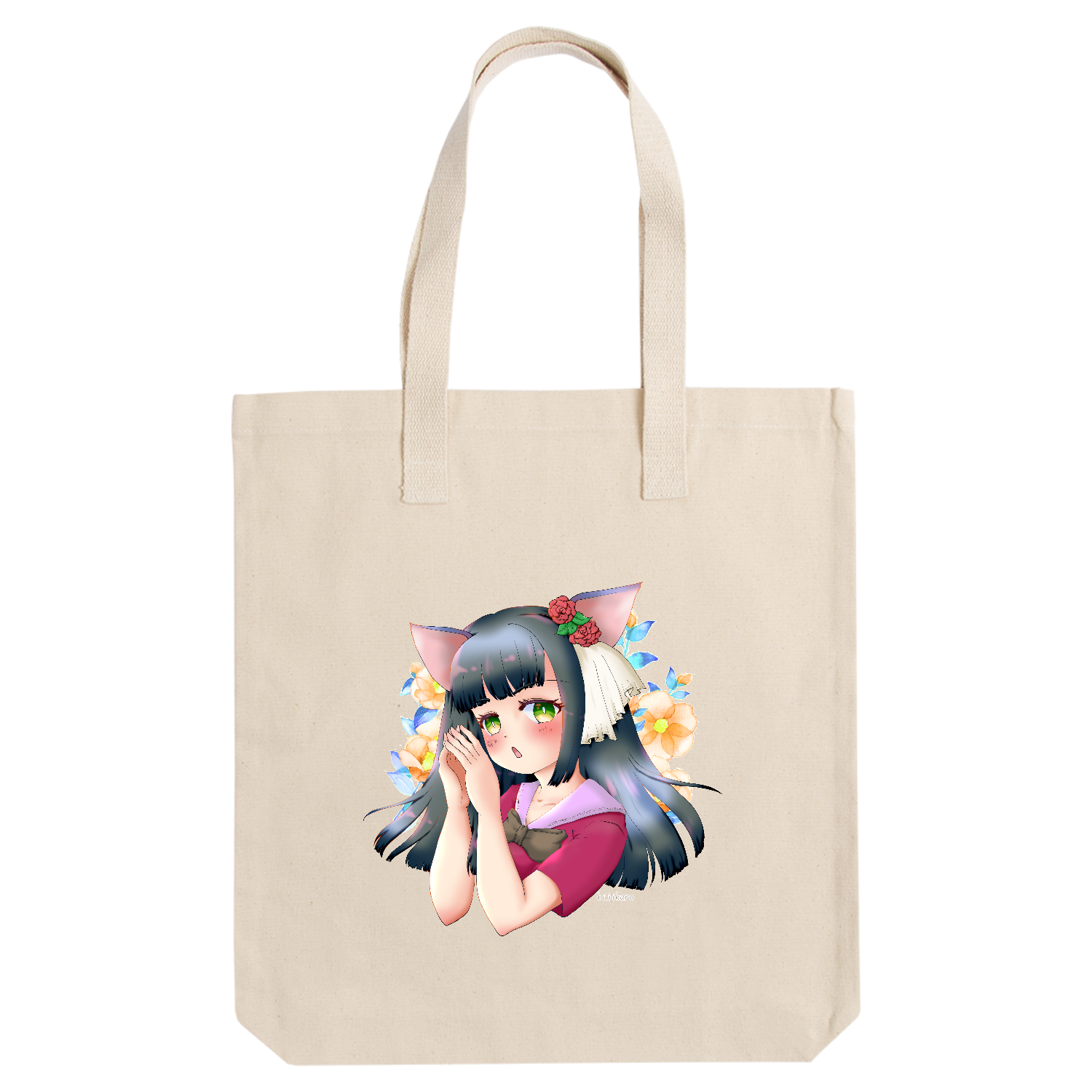 猫娘さん猫を被ってみた アーバントート【白プリントあり】