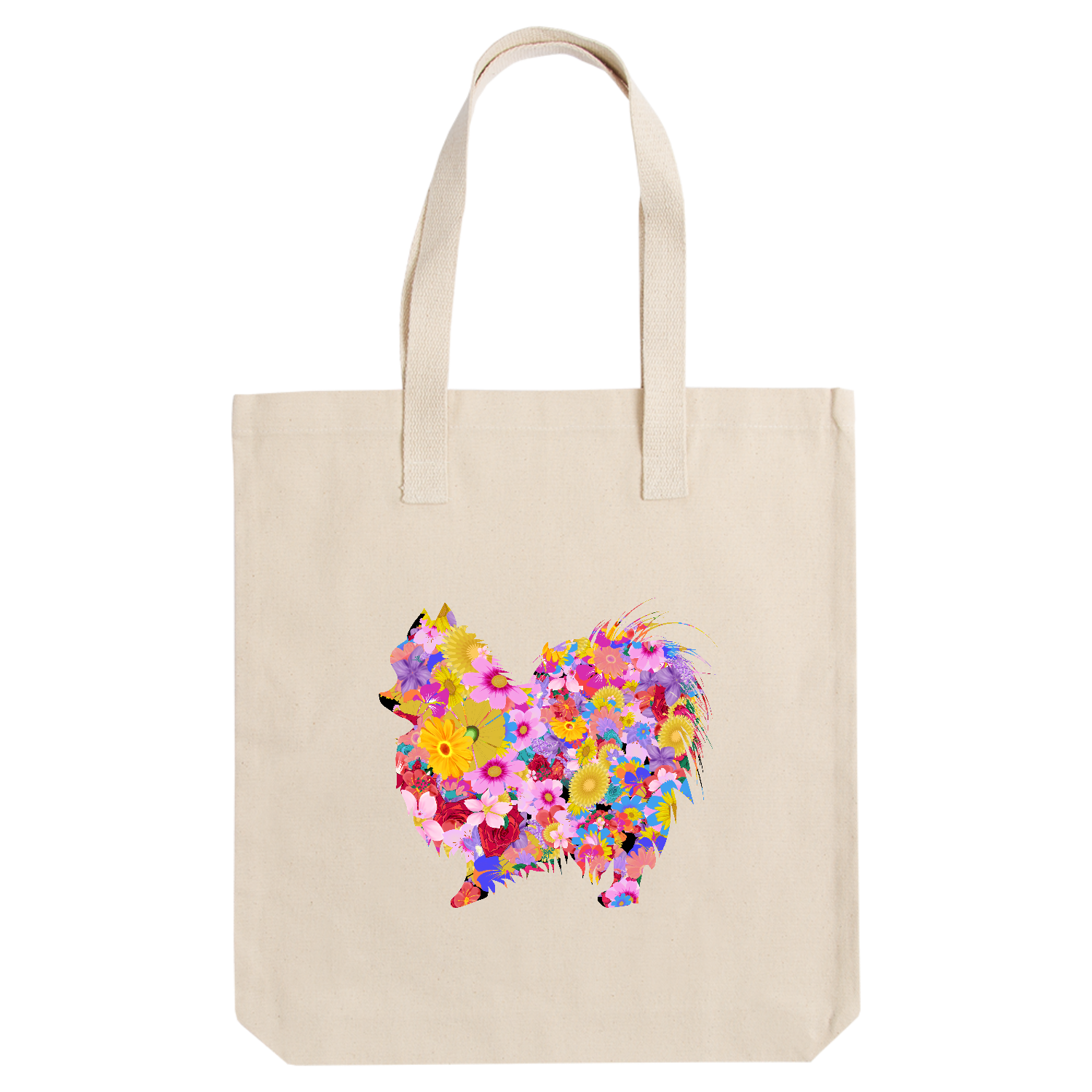 花柄ポメラニアン バッグ｜チコデザ - オリラボマーケット