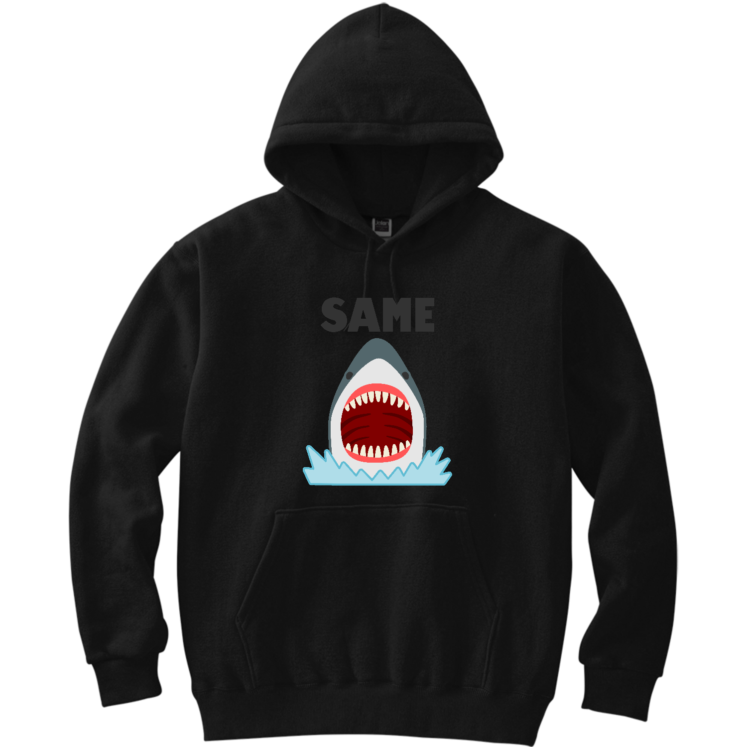 【SAME】 軽量プルパーカー (長袖プリント)