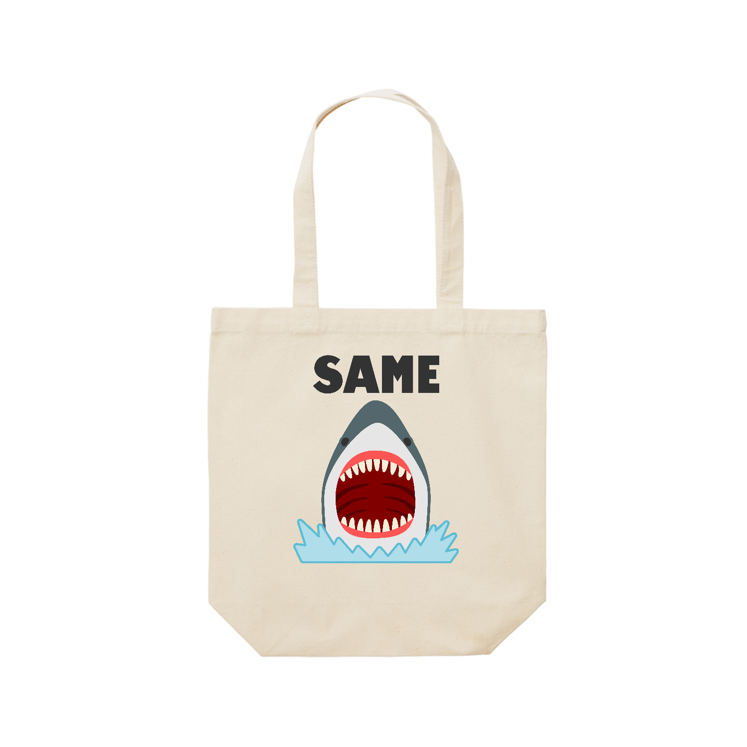 【SAME】 レギュラーキャンバストートバッグ(M) (フルカラー転写プリント)