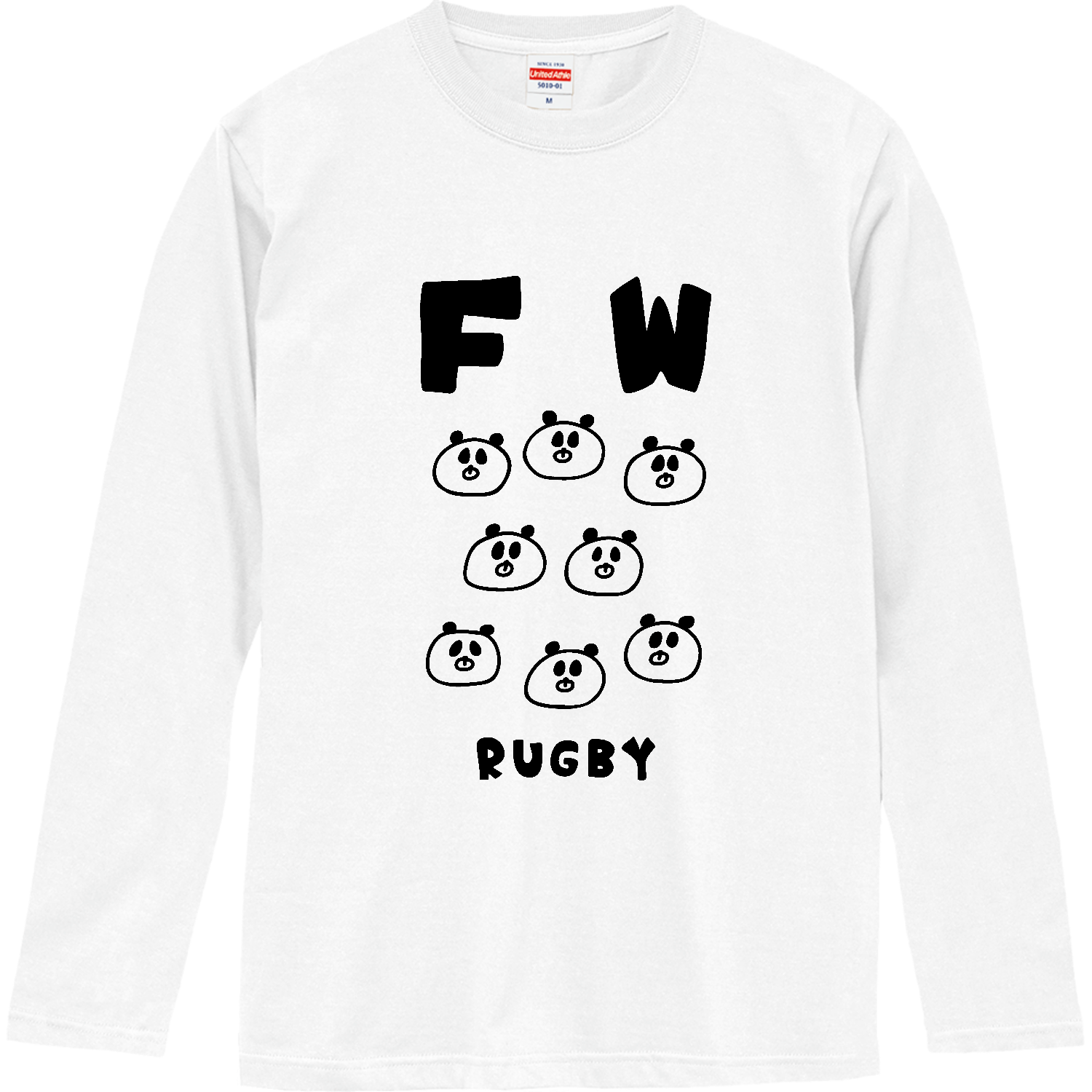 ラグビー　フォワードパンダ ロングスリーブTシャツ