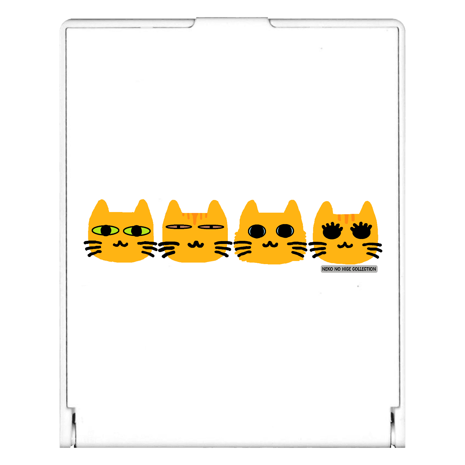 ちゃちゃとらきょうだいＡ：ねこのひげあつめ。 スクエアミラー