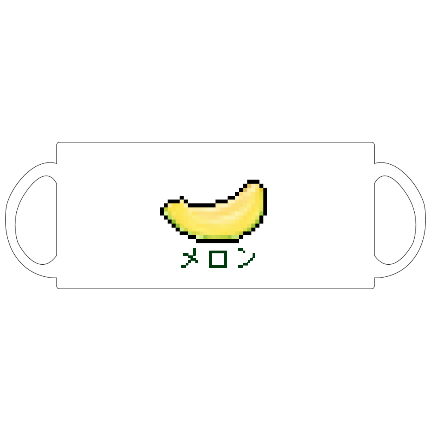 メロンのドット絵 定番マグカップ