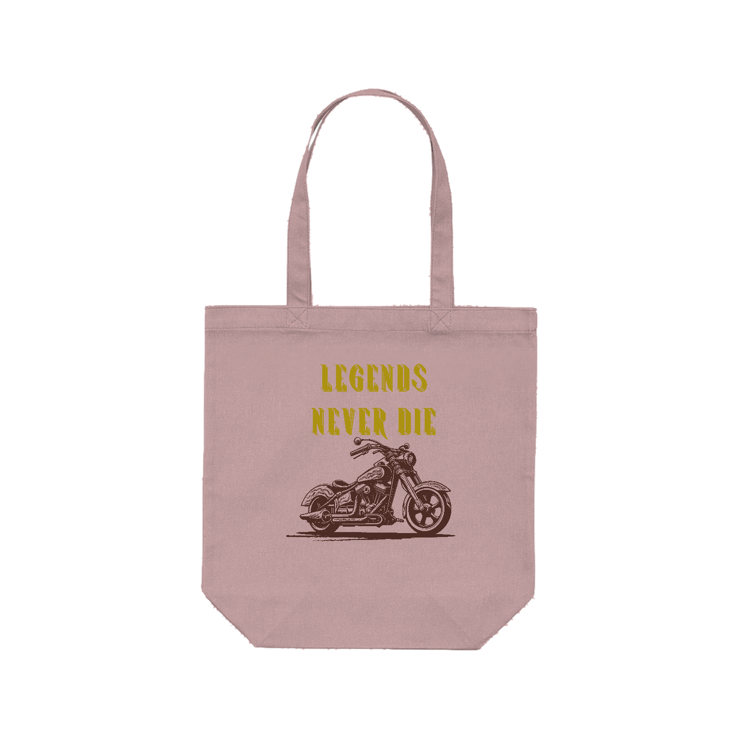 Legends never die(伝説は決して死なない) レギュラーキャンバストートバッグ(M) (フルカラー転写プリント)