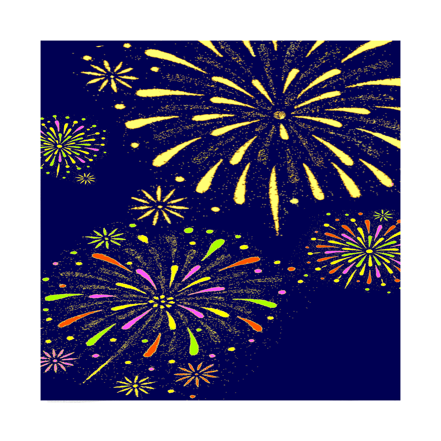 夜空の花タオル 接触冷感 高発色 全面印刷 クールウォッシュタオル