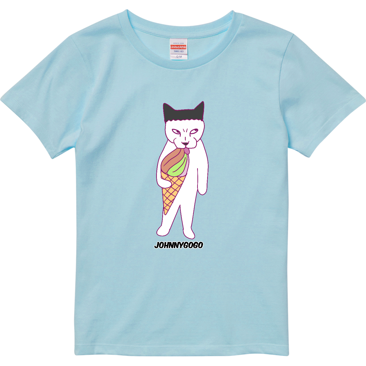 アイスネコ ハイクオリティーTシャツ（ガールズ）