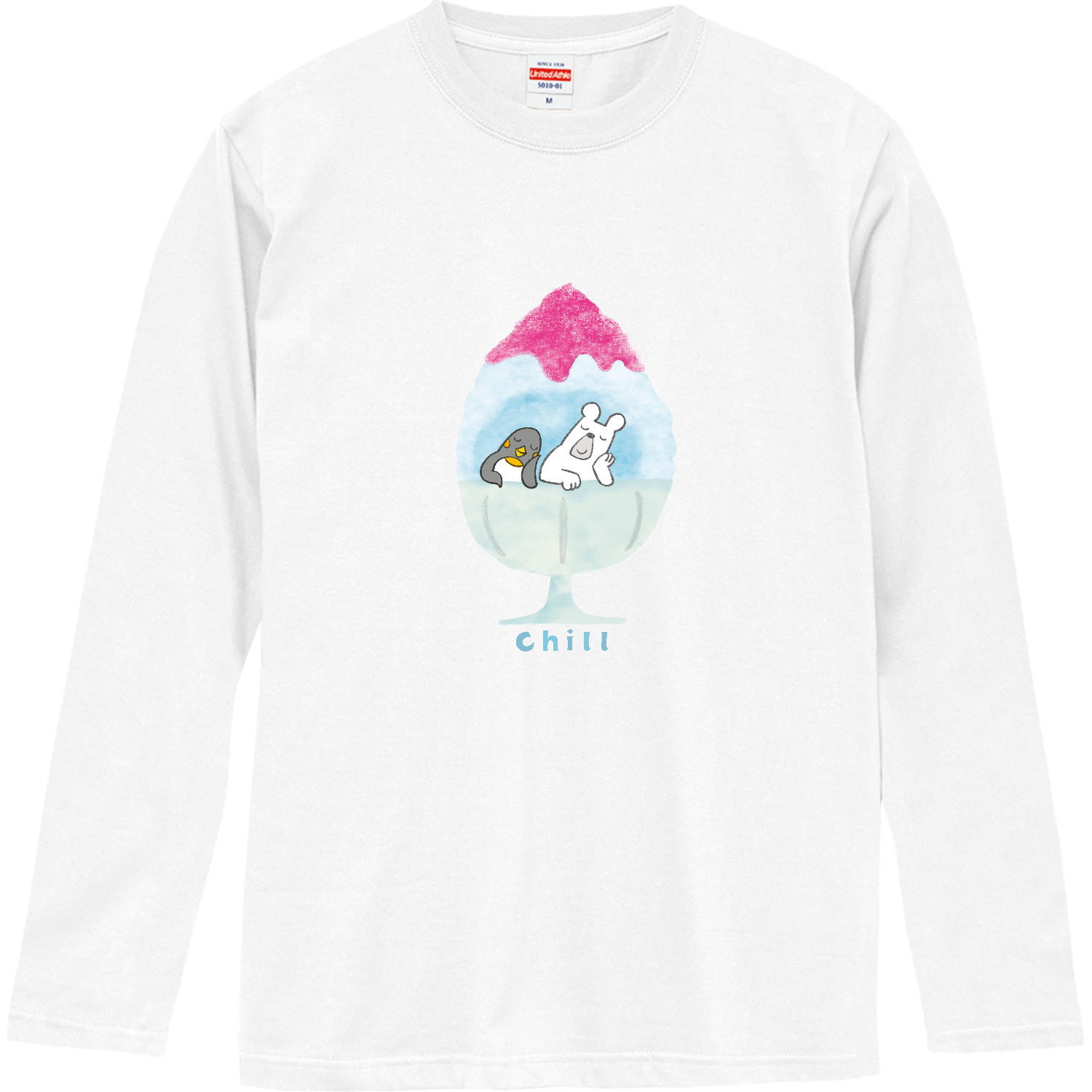 かき氷に住んでみた。 ロングスリーブTシャツ