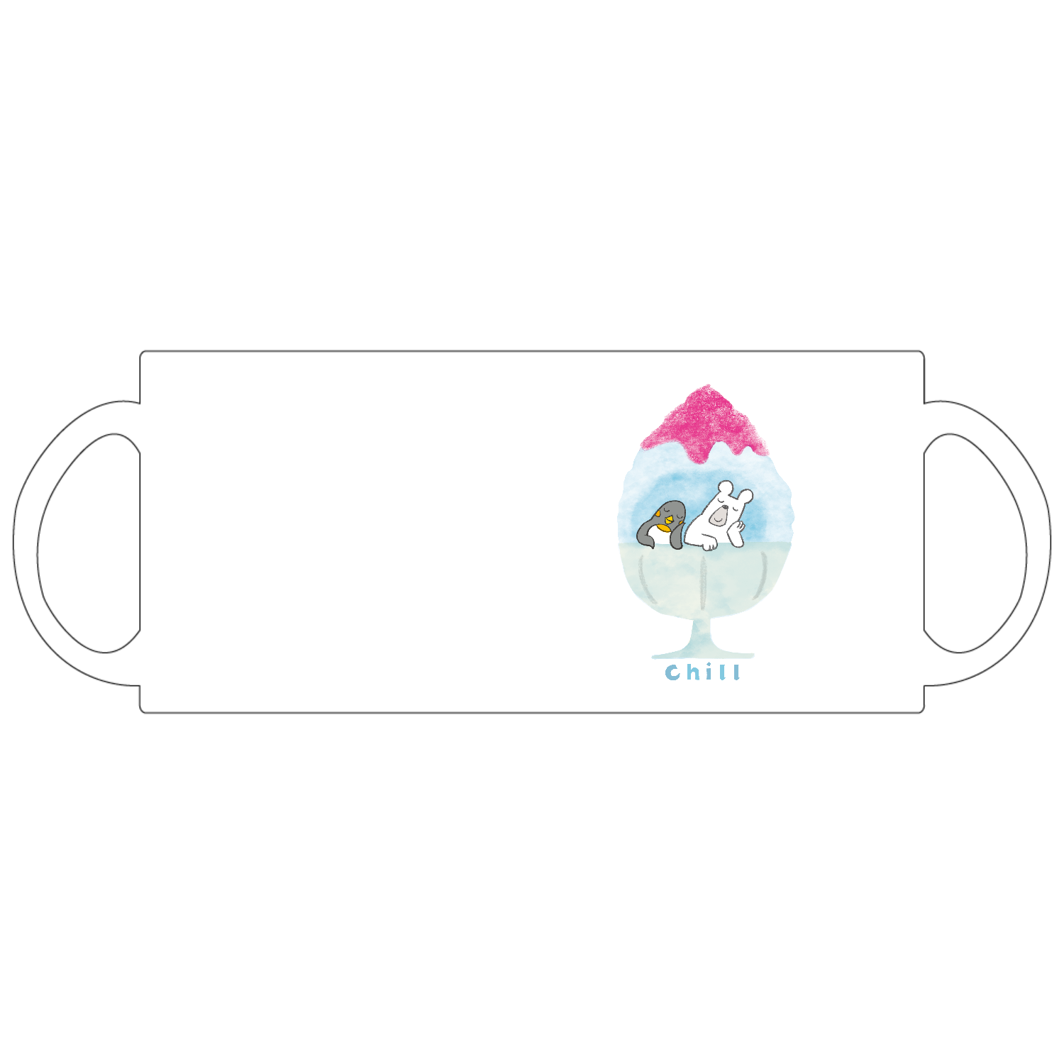 かき氷に住んでみた。 定番マグカップ