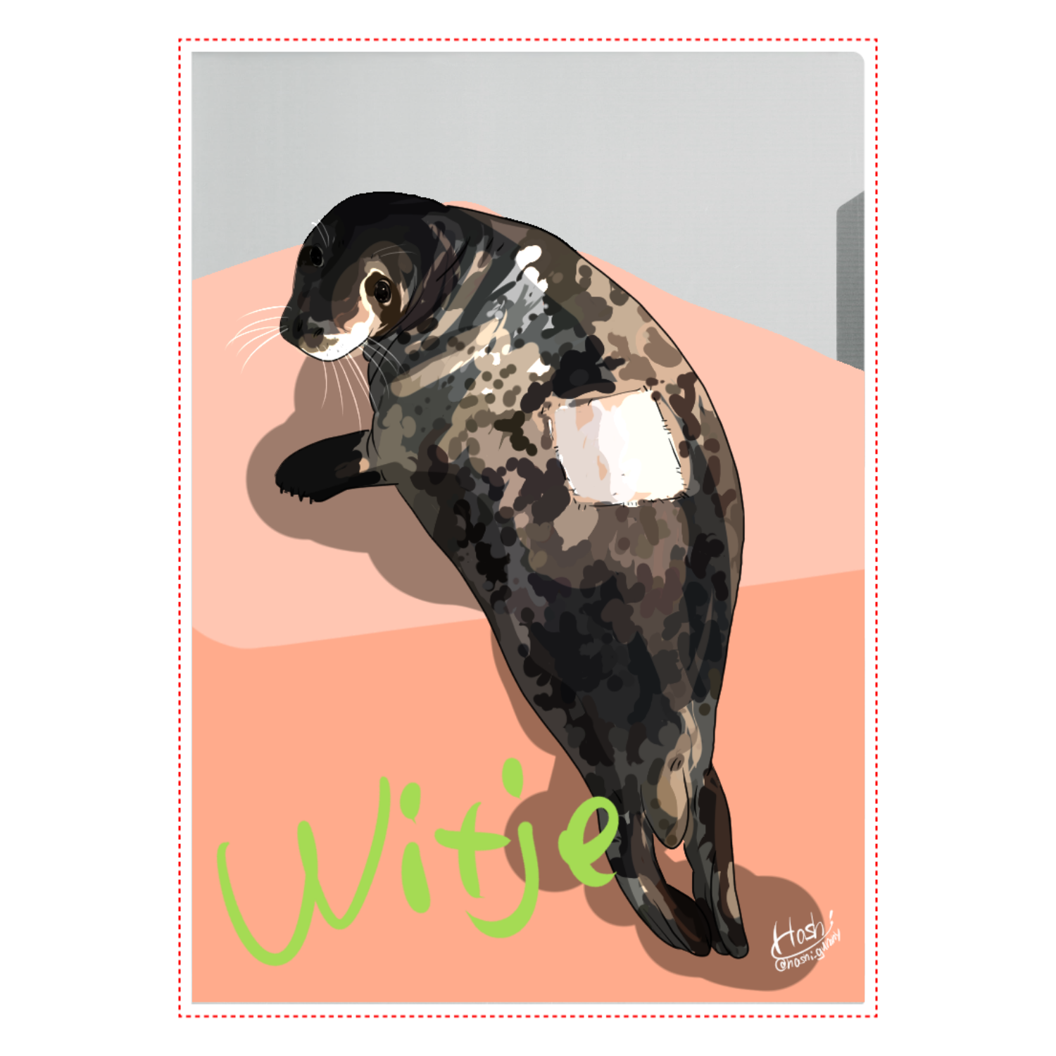 Witje back print A4クリアファイル