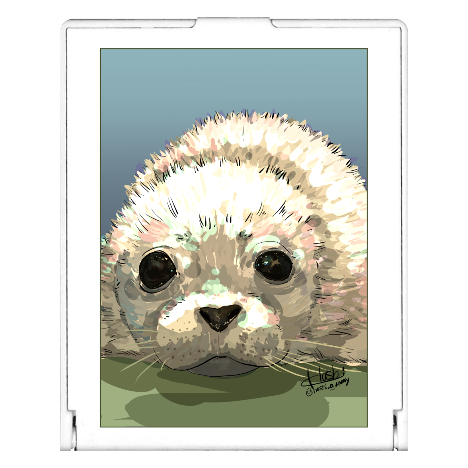 Young eyes looking at you スクエアミラー